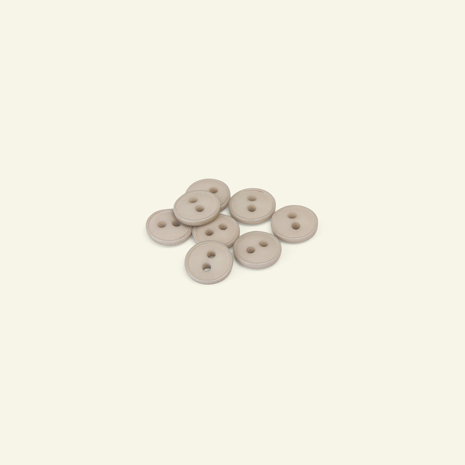 Button 2-holes w/rim 12mm light grey 8pc 33043_pack
