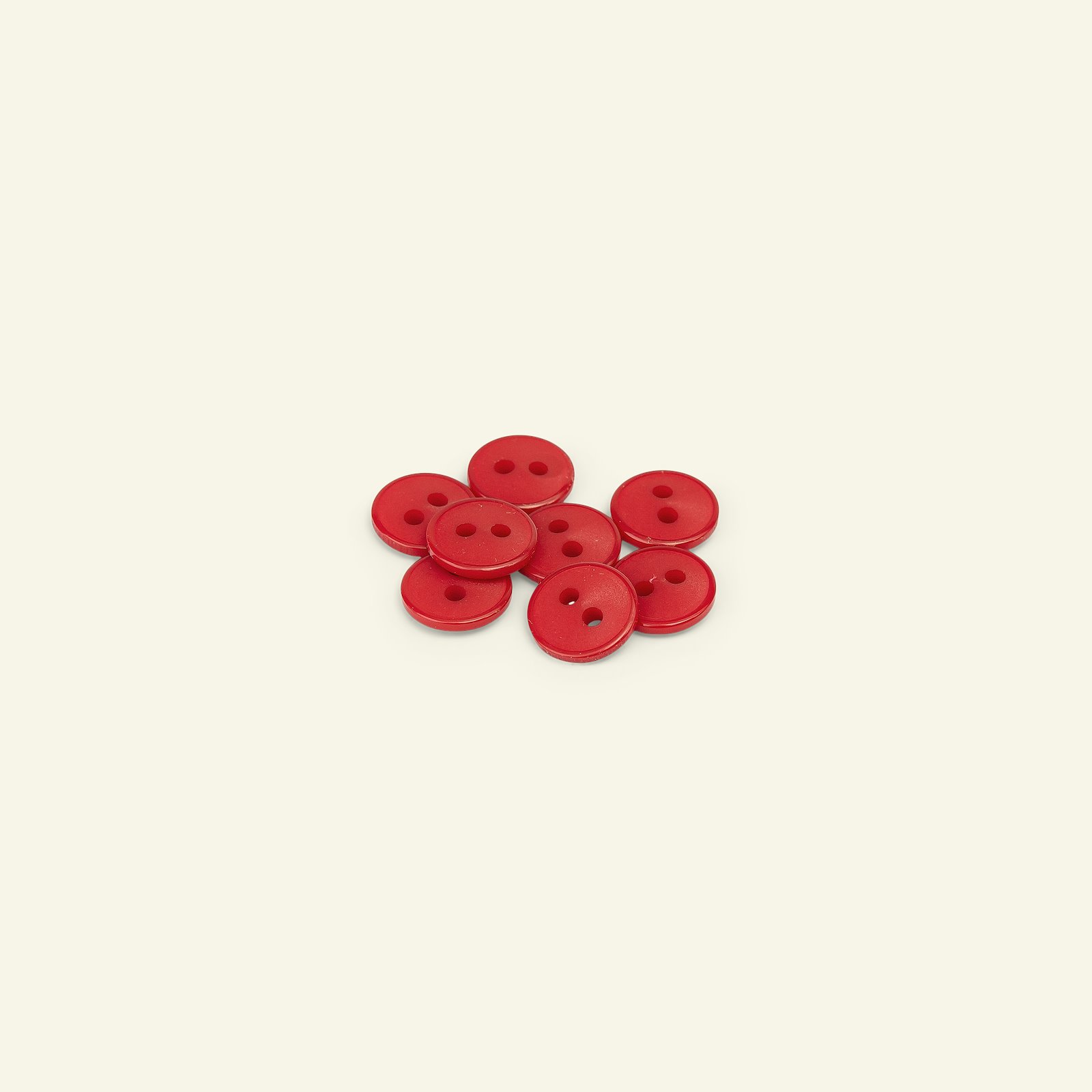 Button 2-holes w/rim 12mm red 8pcs 33372_pack