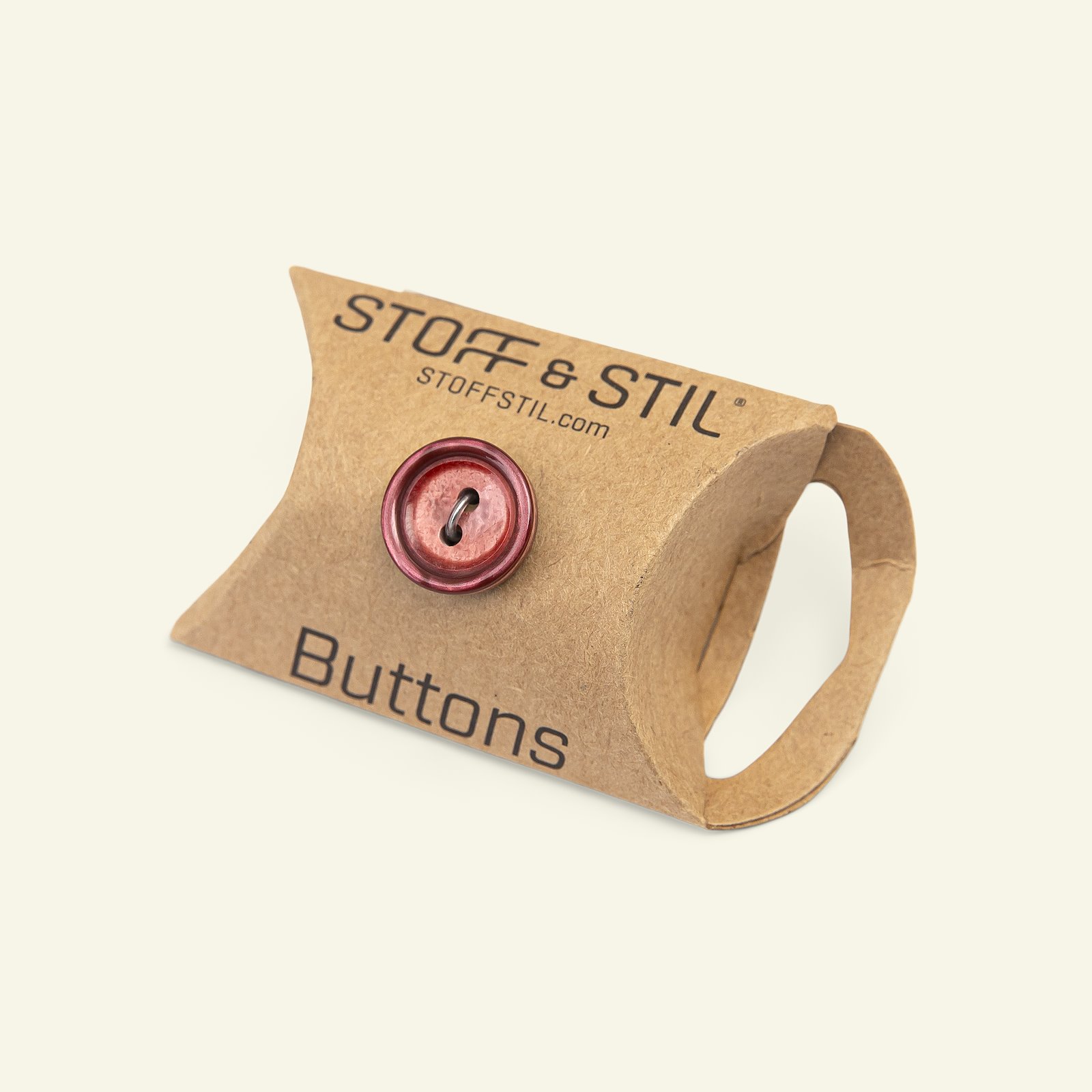 Button 2-holes w/rim 15mm dark red 4pcs 33355_pack_b