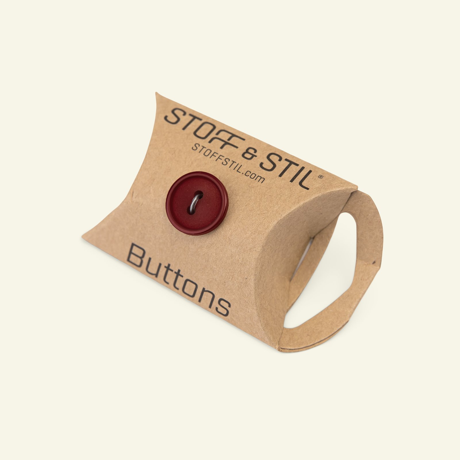 Button 2-holes w/rim 15mm dark red 6pcs 33376_pack_b
