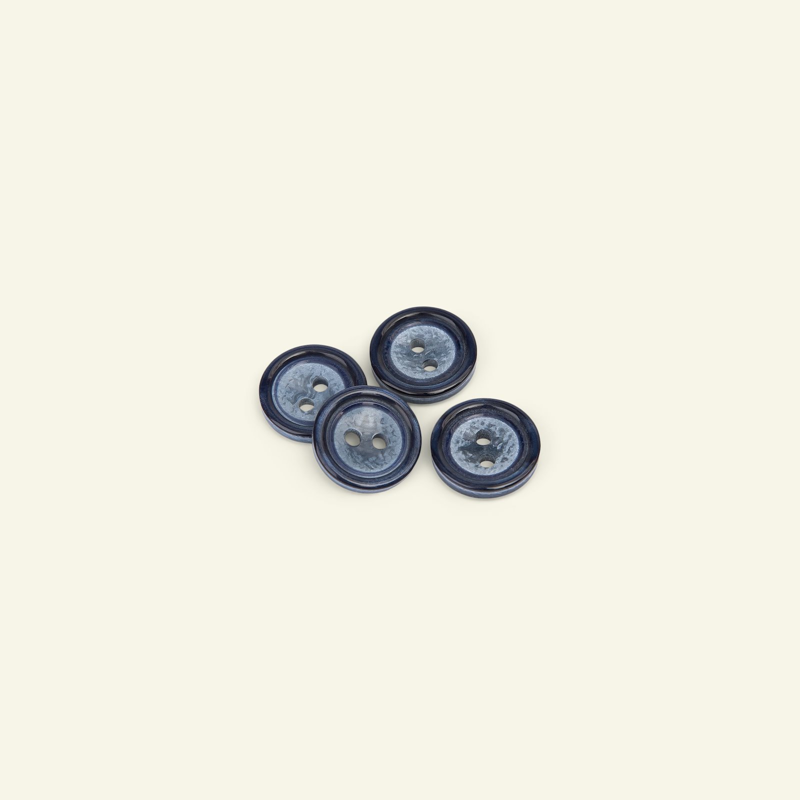 Button 2-holes w/rim 15mm navy 4pcs 33137_pack