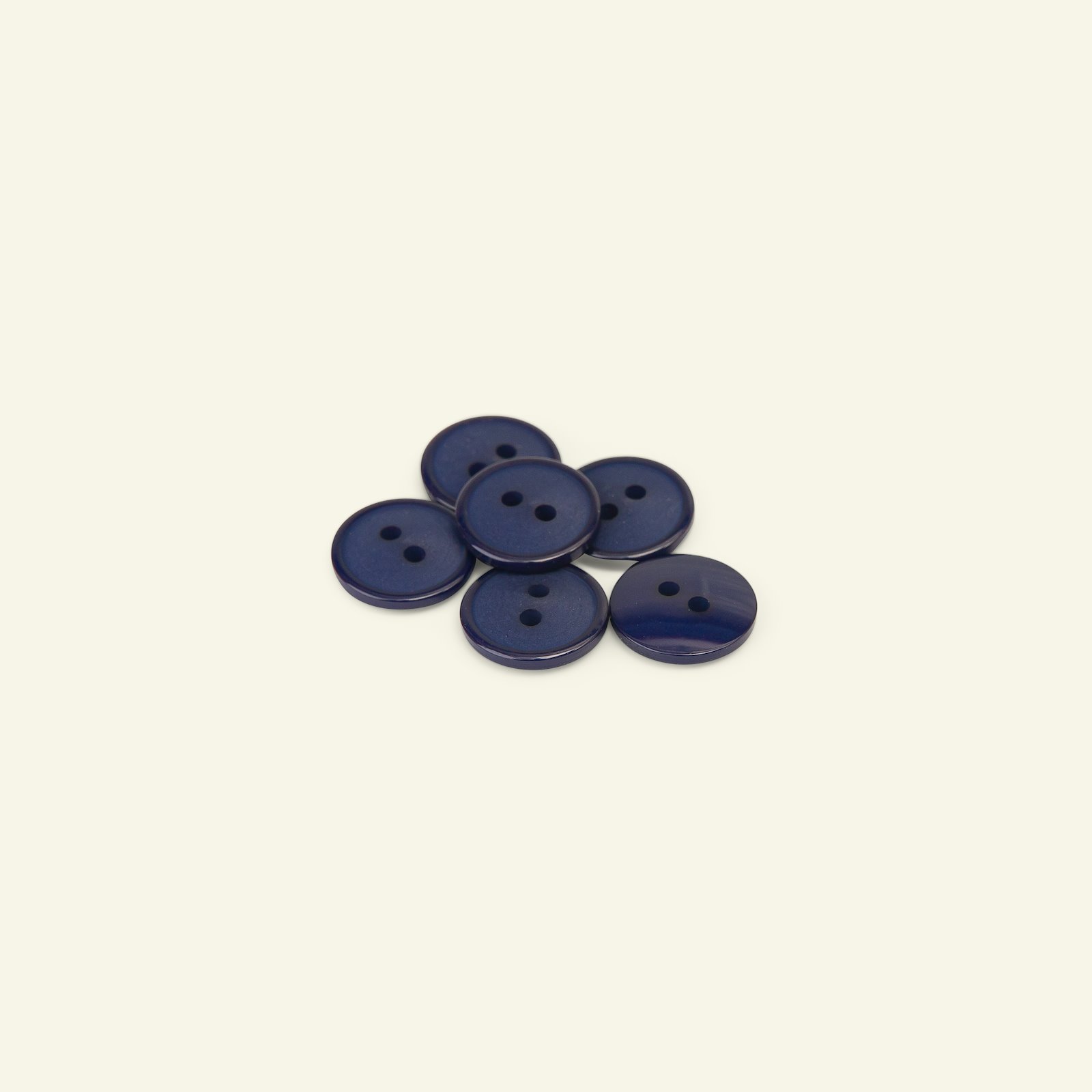 Button 2-holes w/rim 15mm navy 6pcs 33152_pack