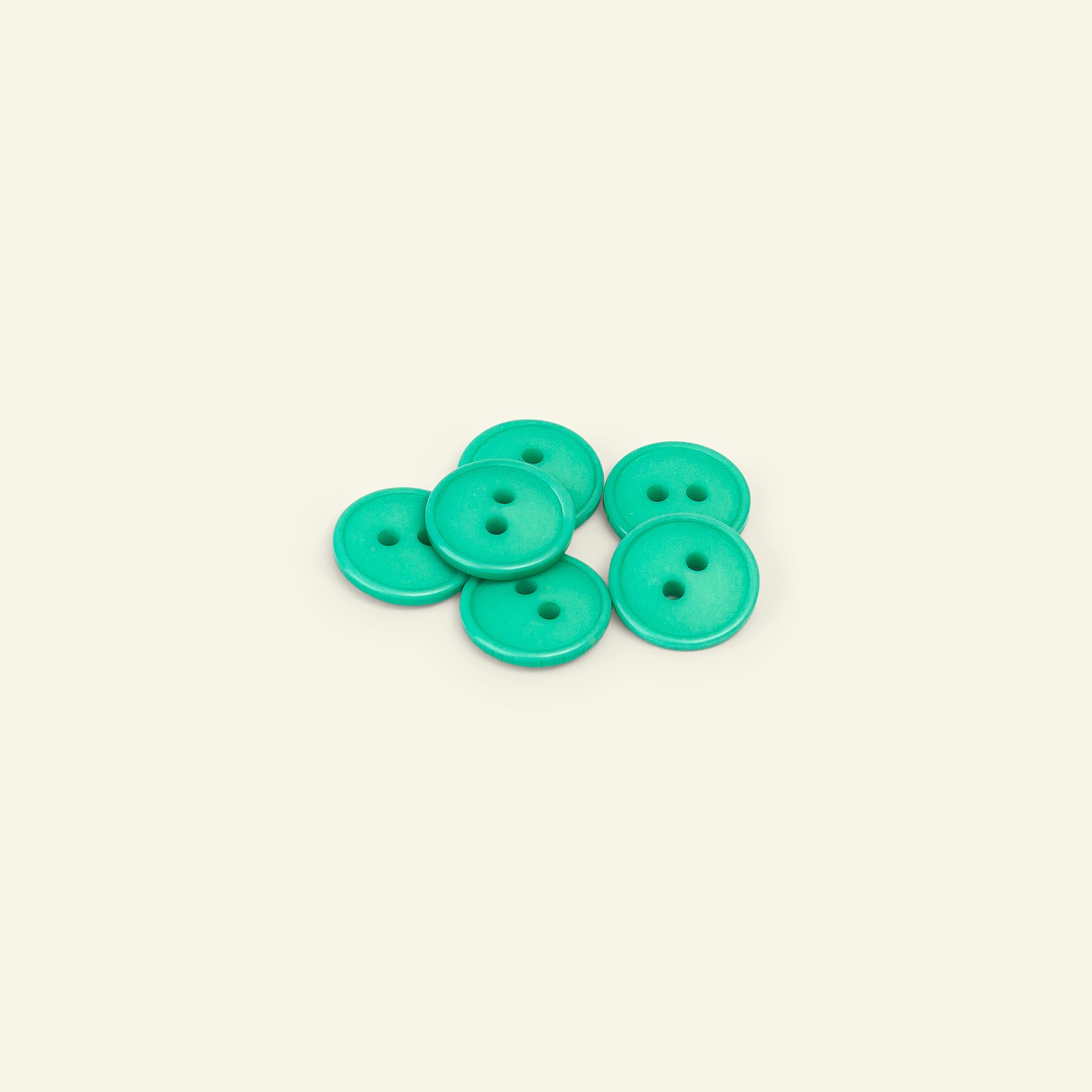 Button 2-holes w/rim 15mm turquois 6pcs 33264_pack