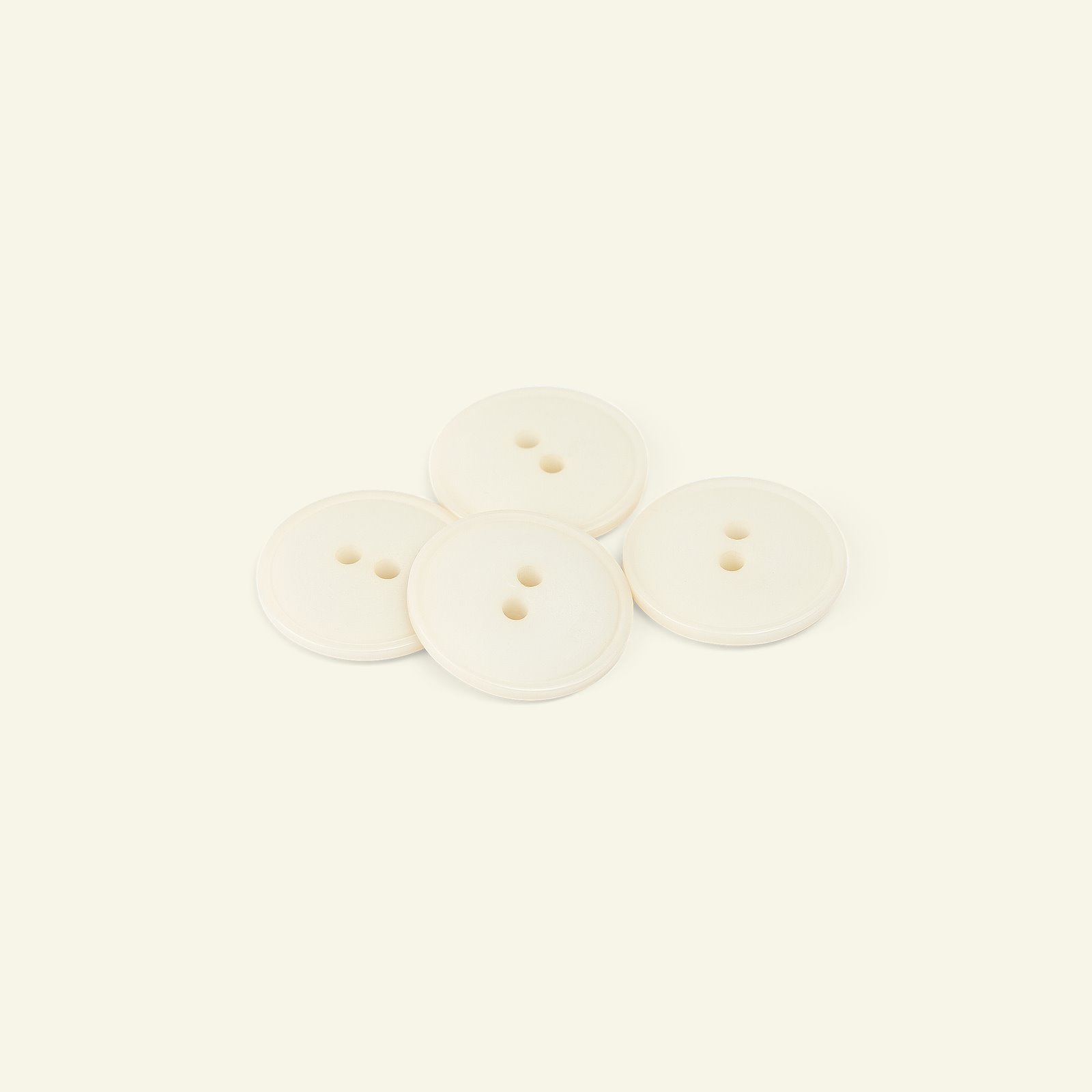 Button 2-holes w/rim 23mm beige 4pcs 33050_pack