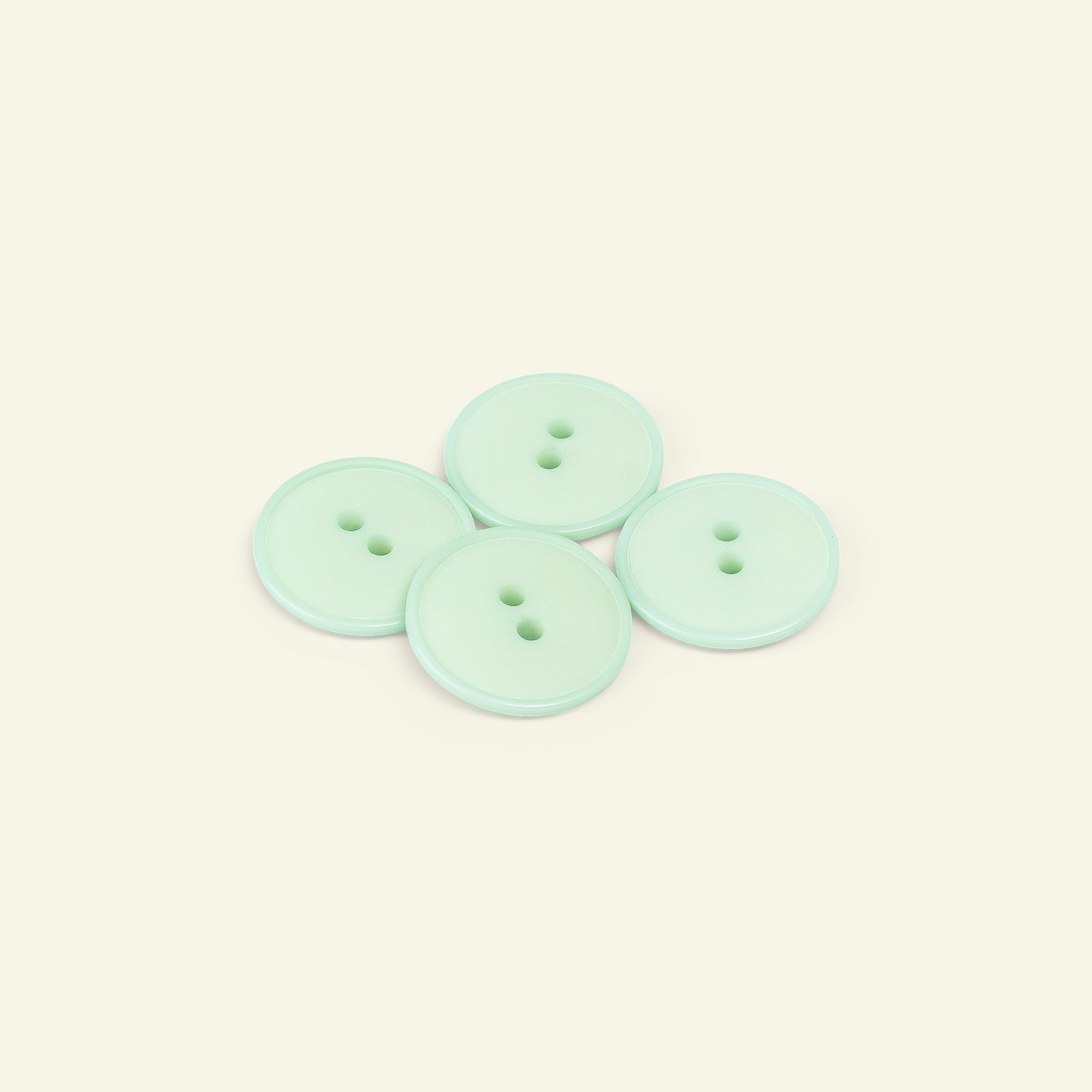 Button 2-holes w/rim 23mm green 4pcs 33269_pack