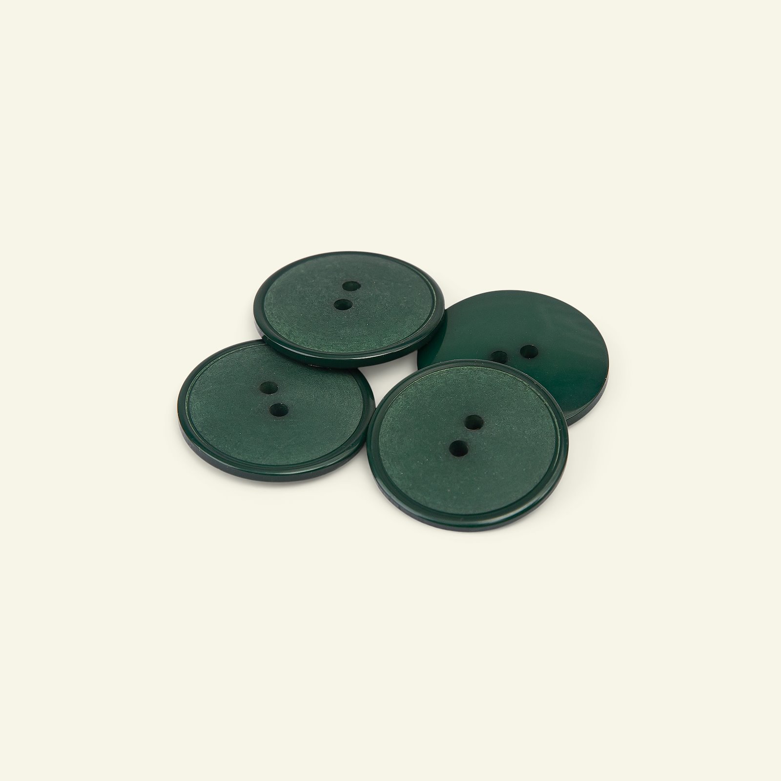 Button 2-holes w/rim 27mm dark green 4pc 33273_pack