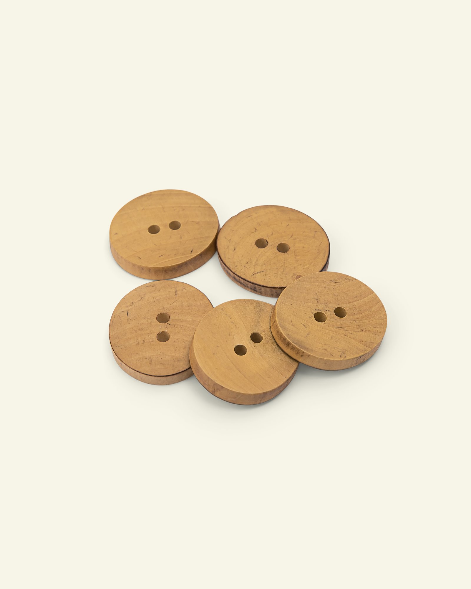 Button 2-holes wood 24mm 5pcs 33575_pack
