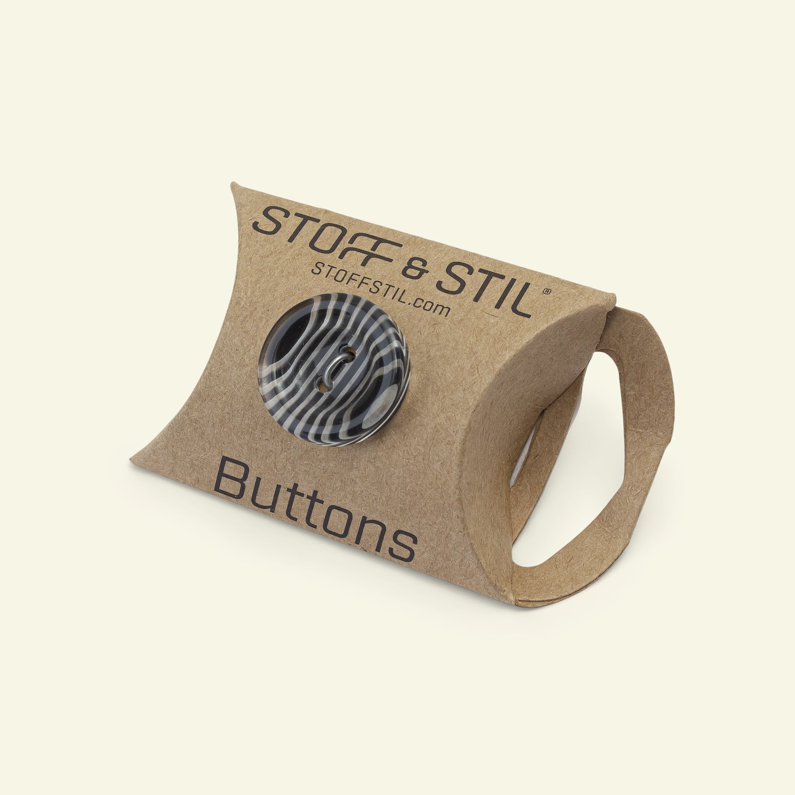 Button 2-holes zebra 20mm black/wh. 5pcs 33128_pack_b