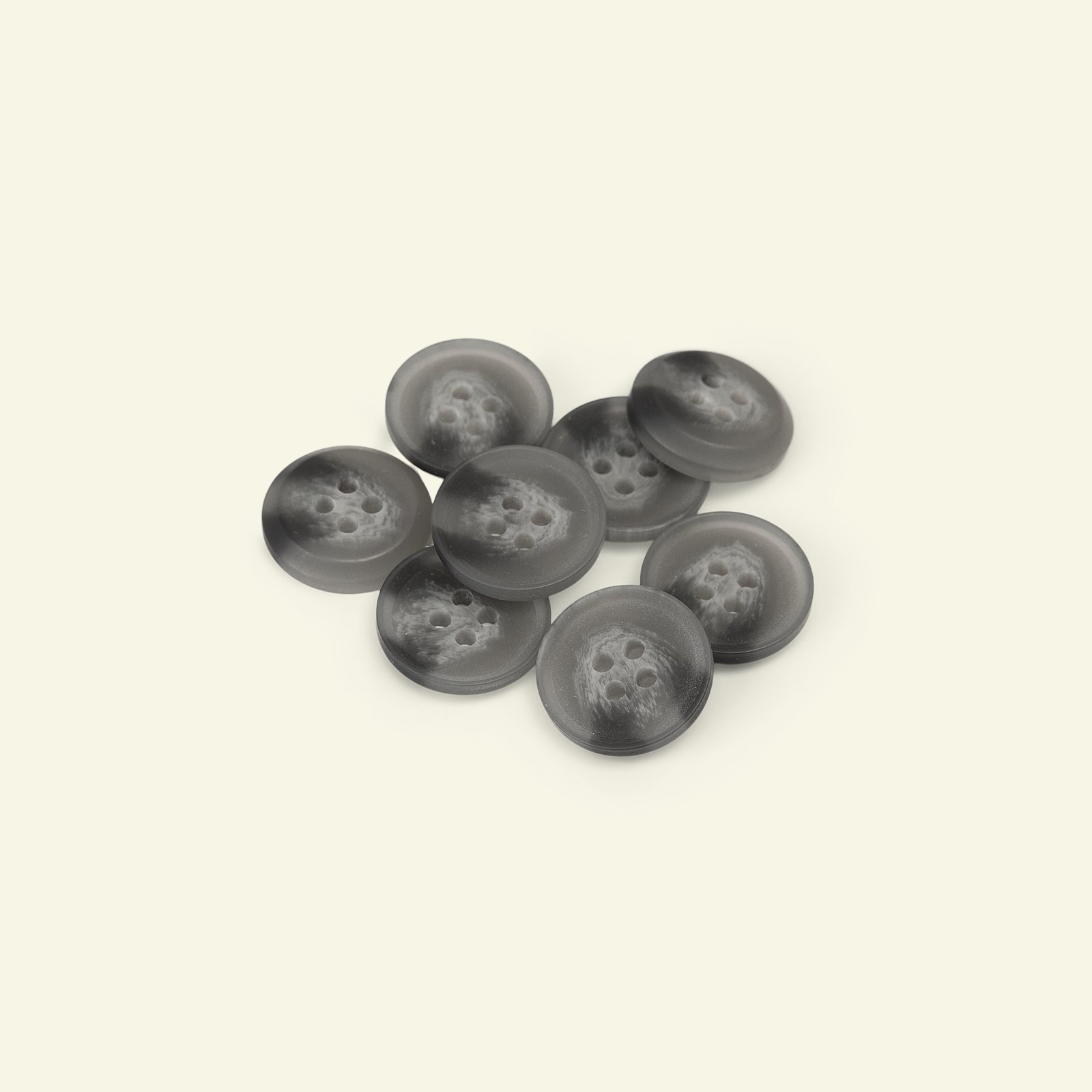 Button 4-holes 18mm light grey 8pcs 33610_pack