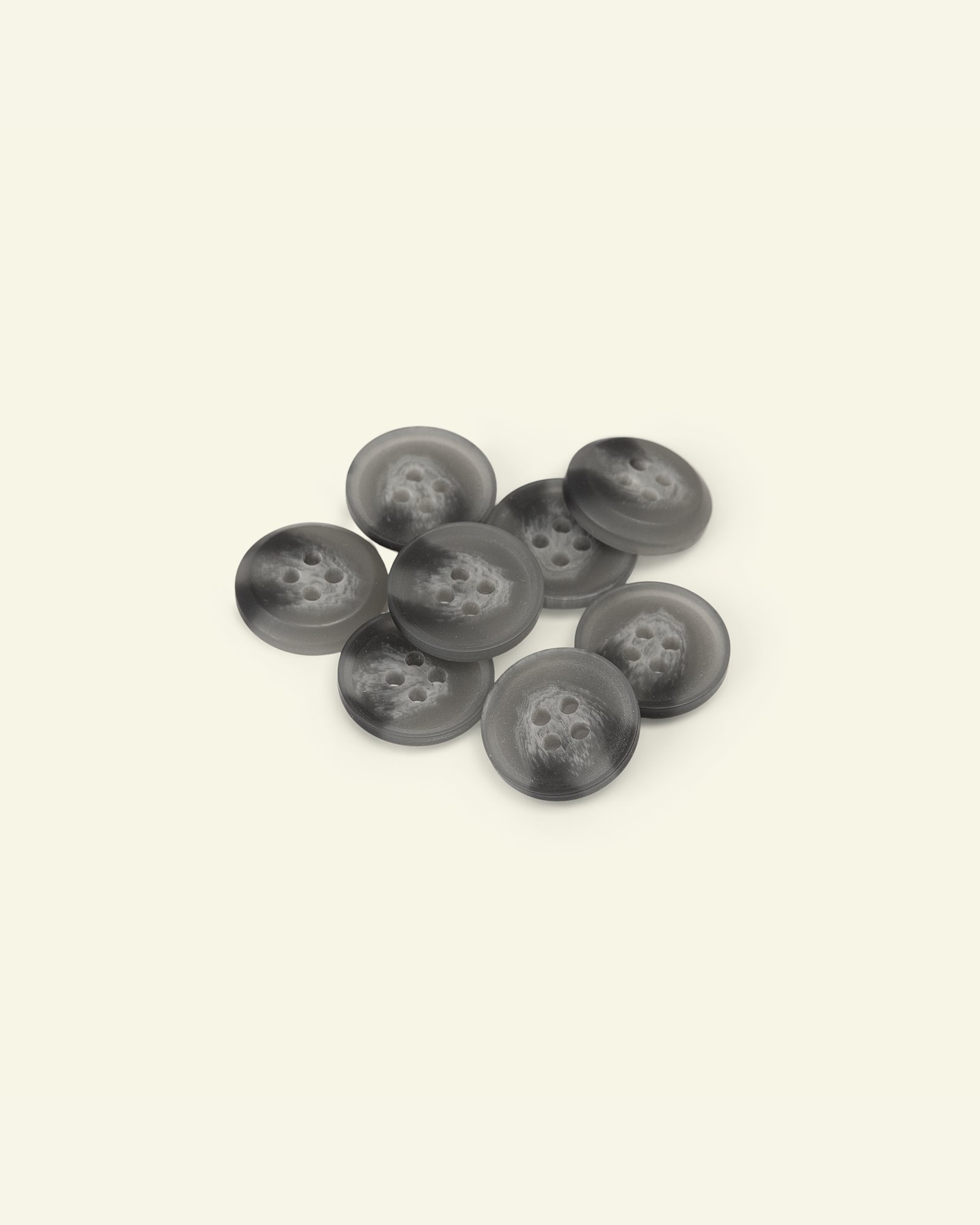 Button 4-holes 18mm light grey 8pcs 33610_pack