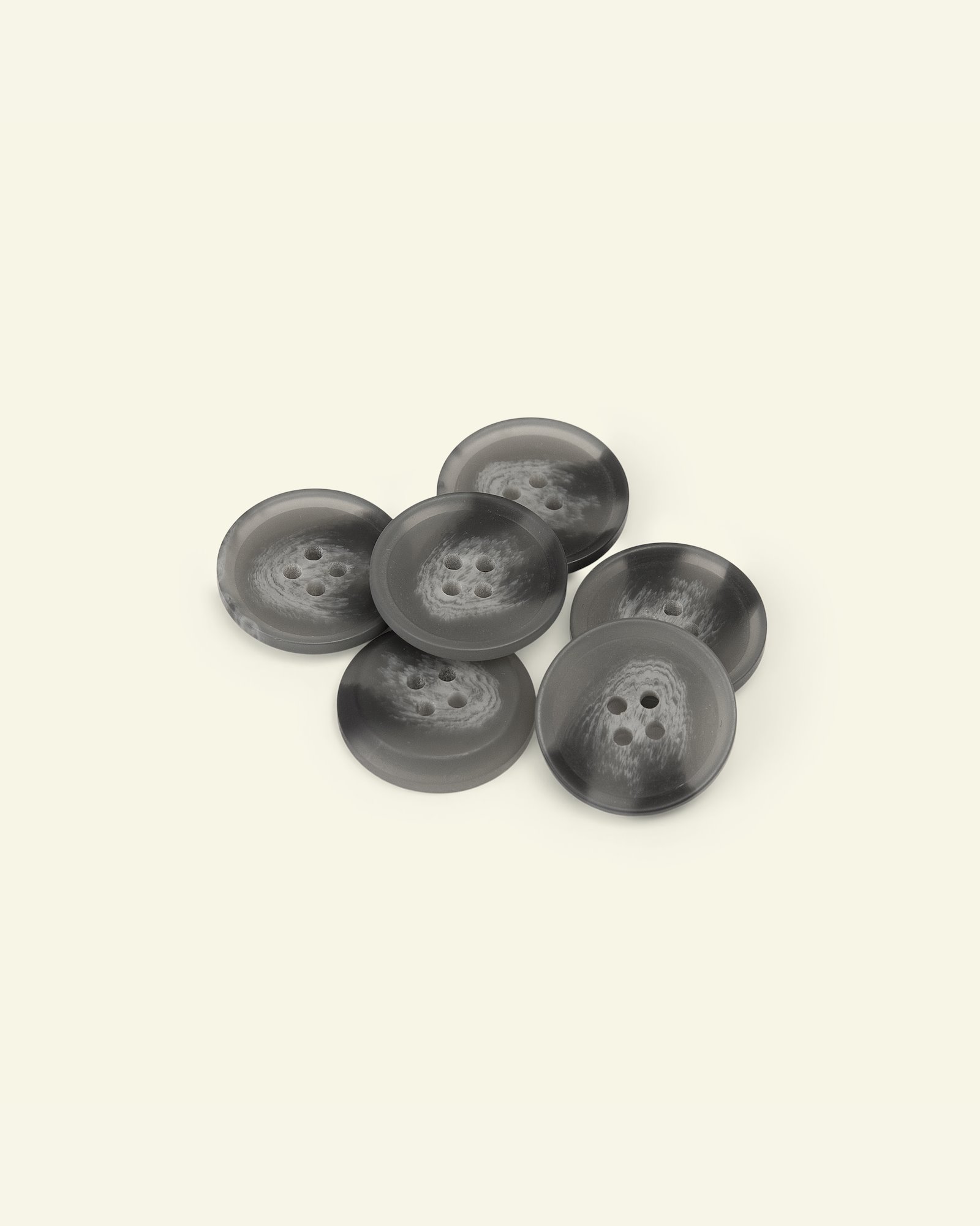 Button 4-holes 23mm light grey 6pcs 33611_pack