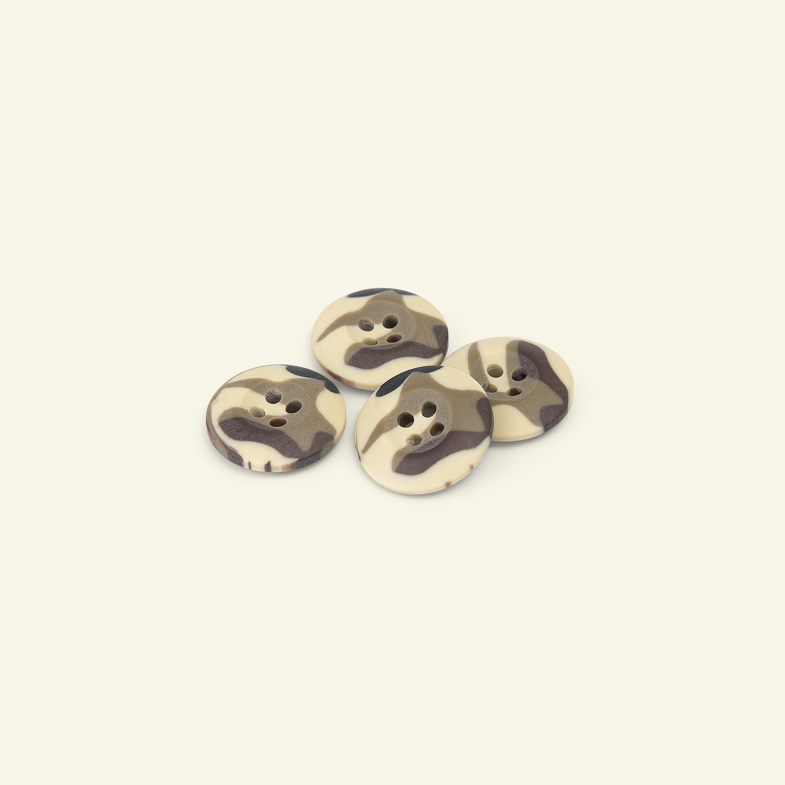 Button 4-holes camouflage 20mm army 4pcs 33133_pack