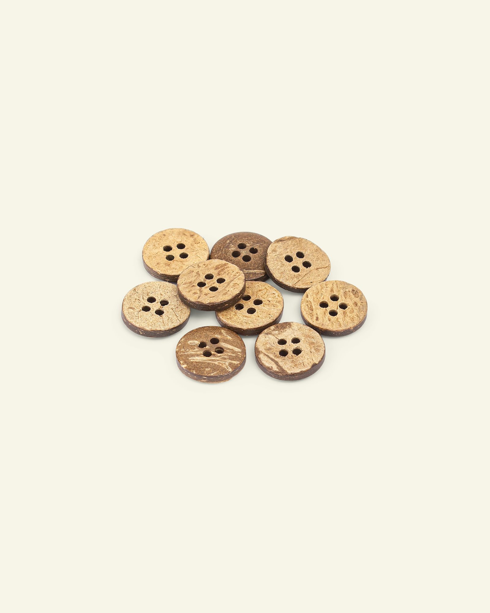 Button 4-holes coconut 15mm 10pcs 33488_pack