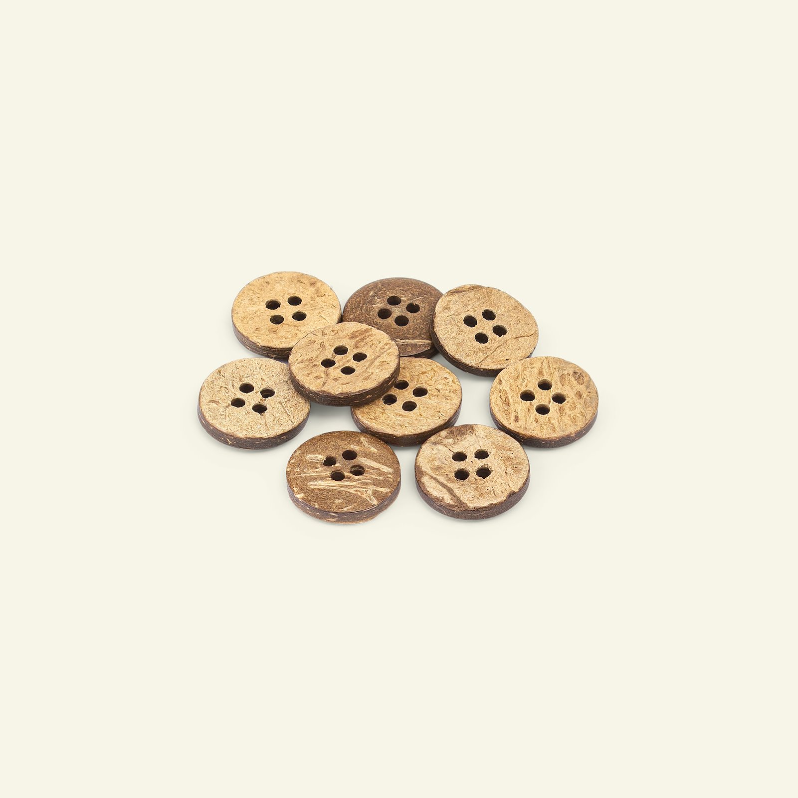 Button 4-holes coconut 15mm 10pcs 33488_pack