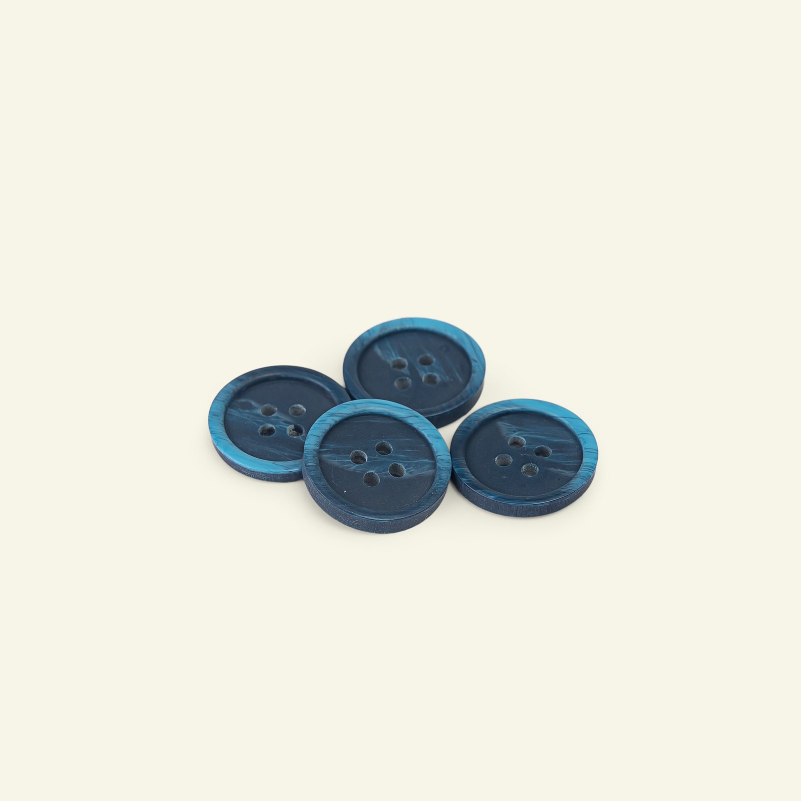 Button 4-holes marble 20mm blue 4pcs 33185_pack