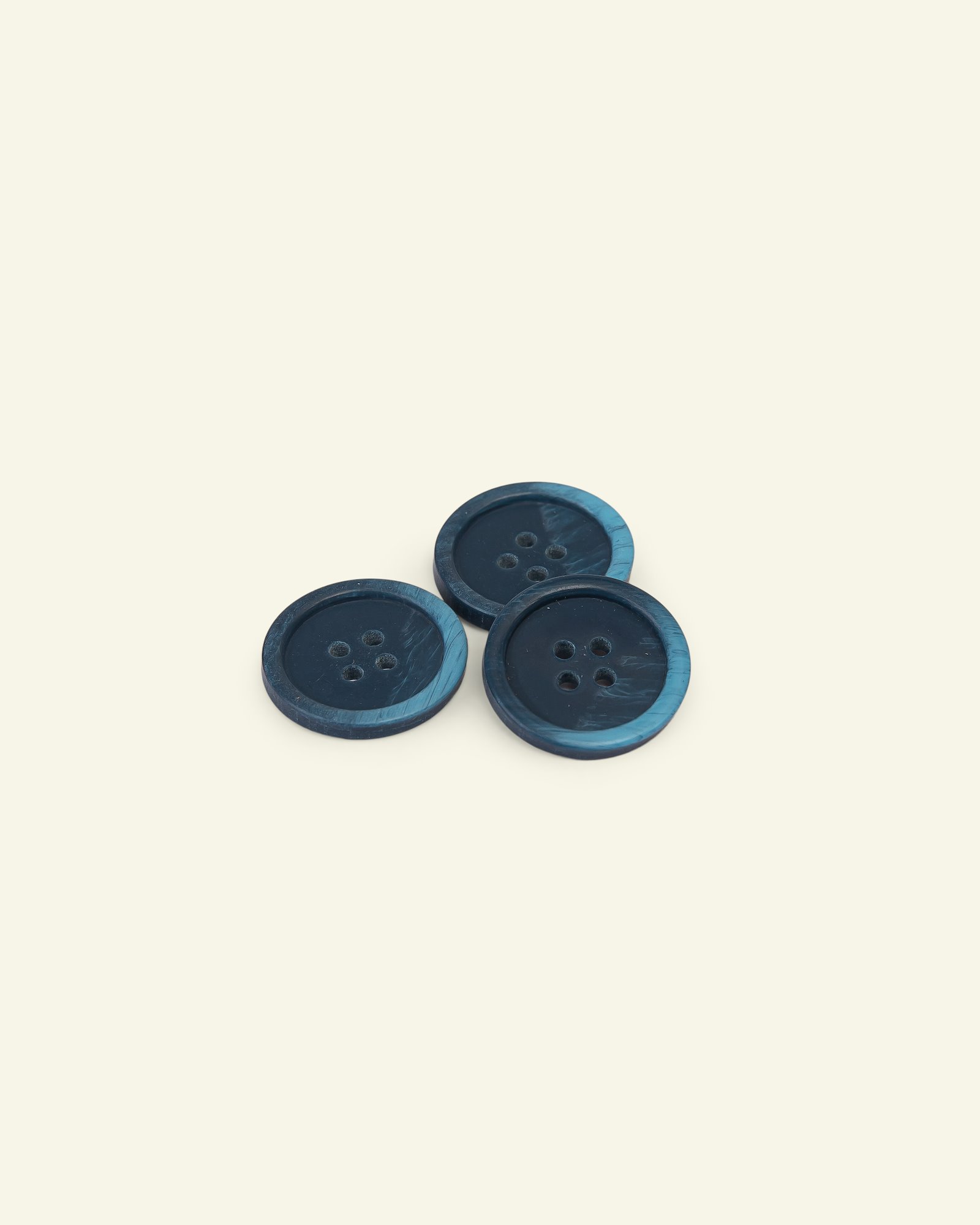 Button 4-holes marble 23mm blue 3pcs 33186_pack