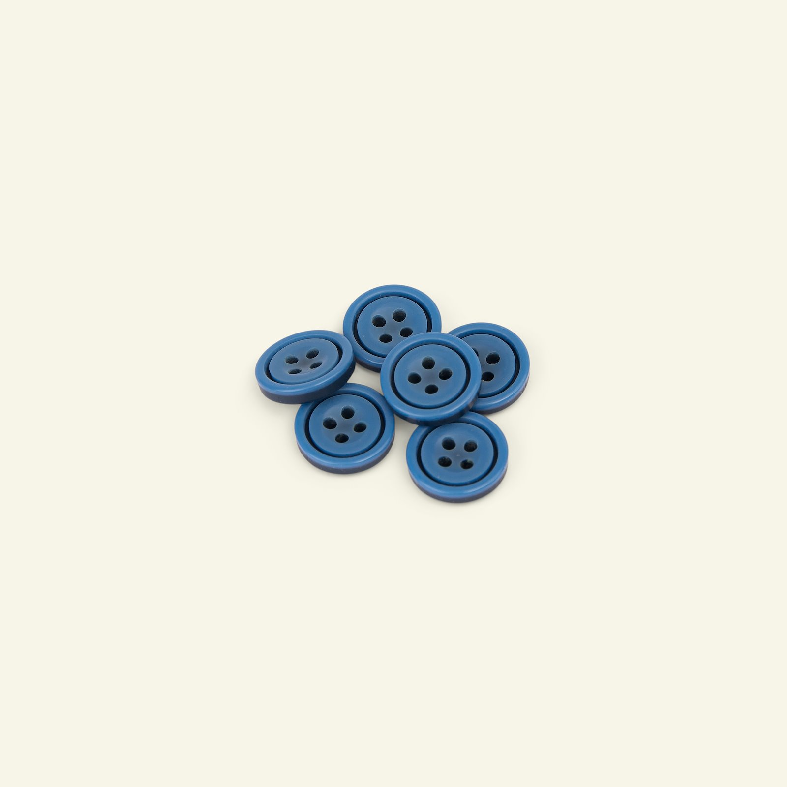 Button 4-holes w/rim 10mm navy/blue 6pcs 33286_pack