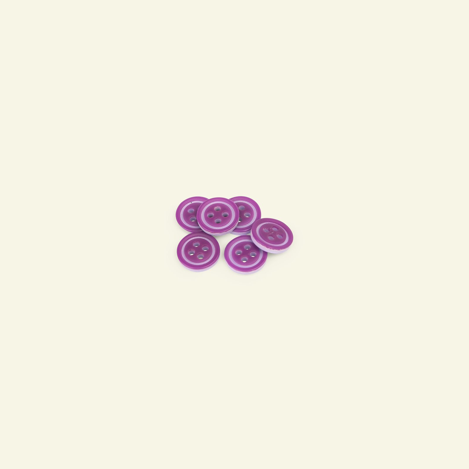 Button 4-holes w/rim 10mm purple/rose 6p 33395_pack