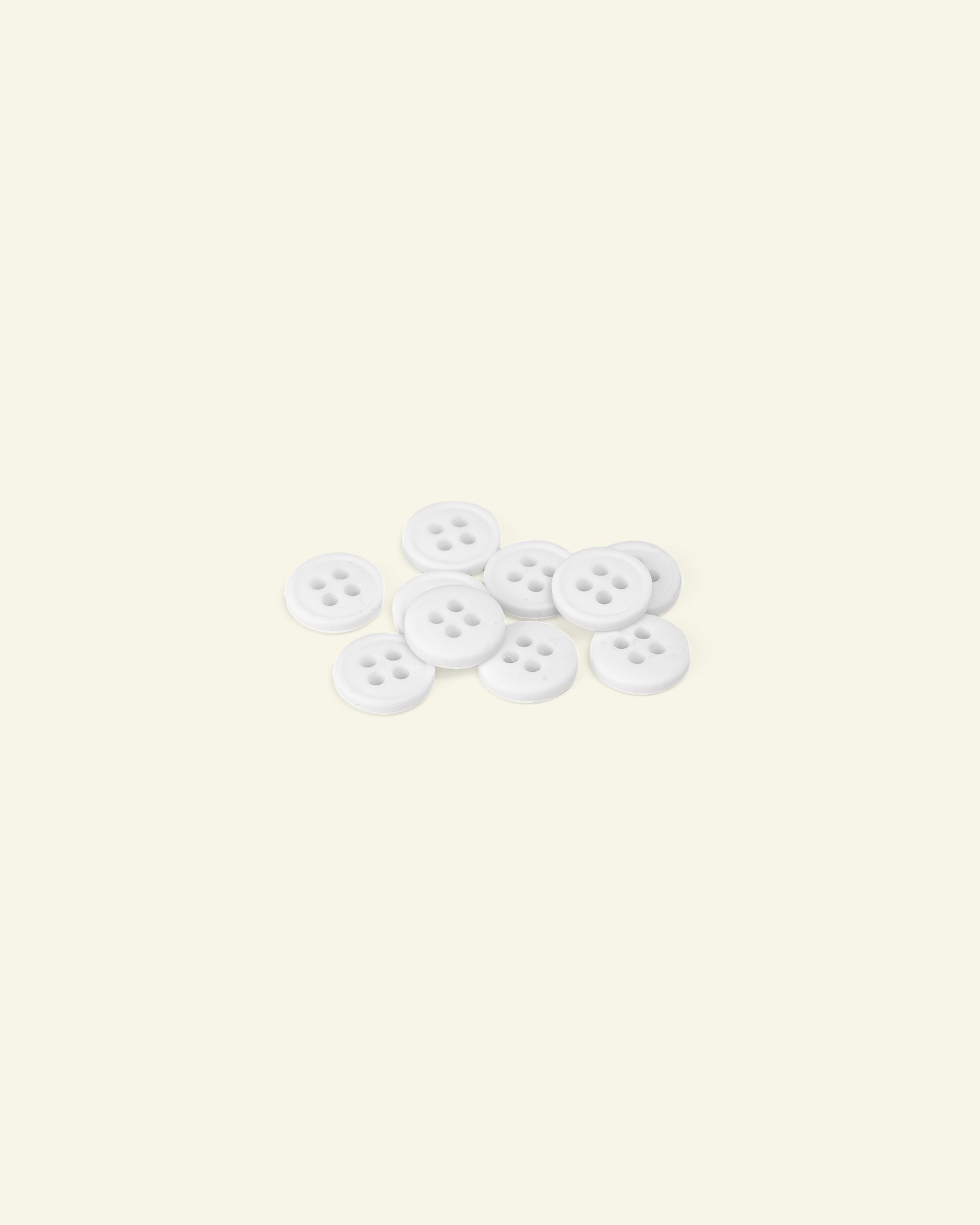 Button 4-holes w/rim 11mm white 10pcs 33447_pack