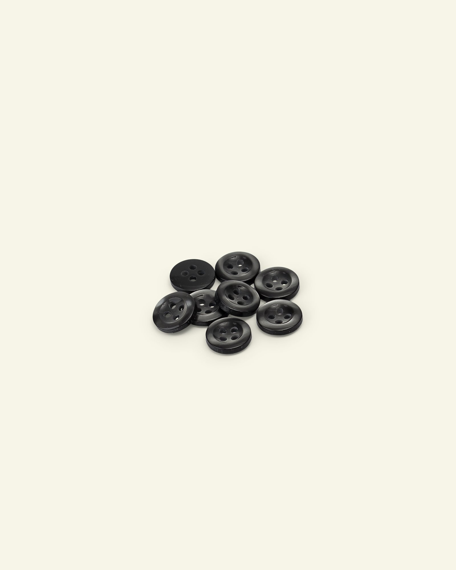 Button 4-holes w/rim 12mm greybrown 8pcs 33134_pack