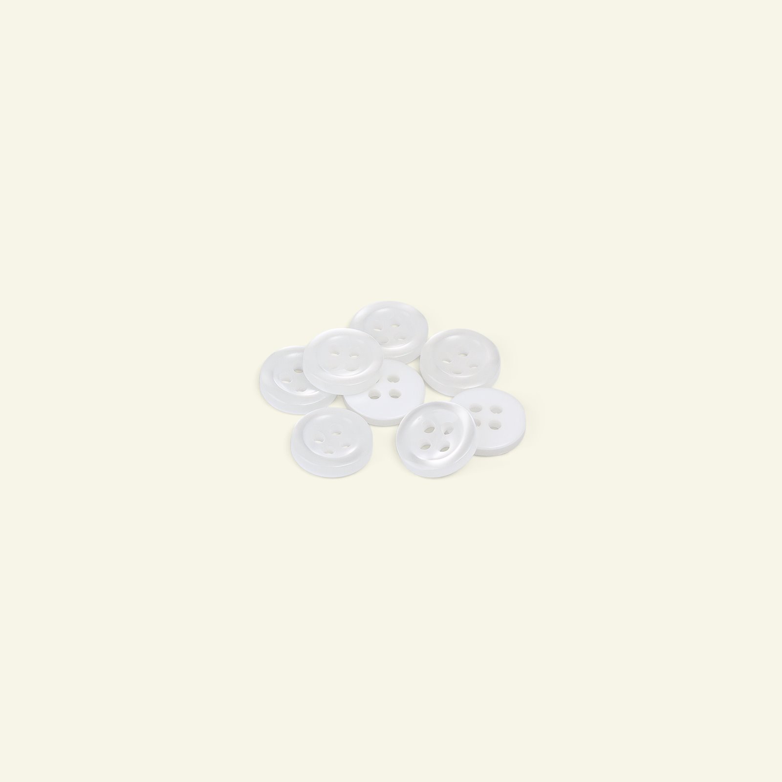 Button 4-holes w/rim 12mm white 8pcs 33028_pack
