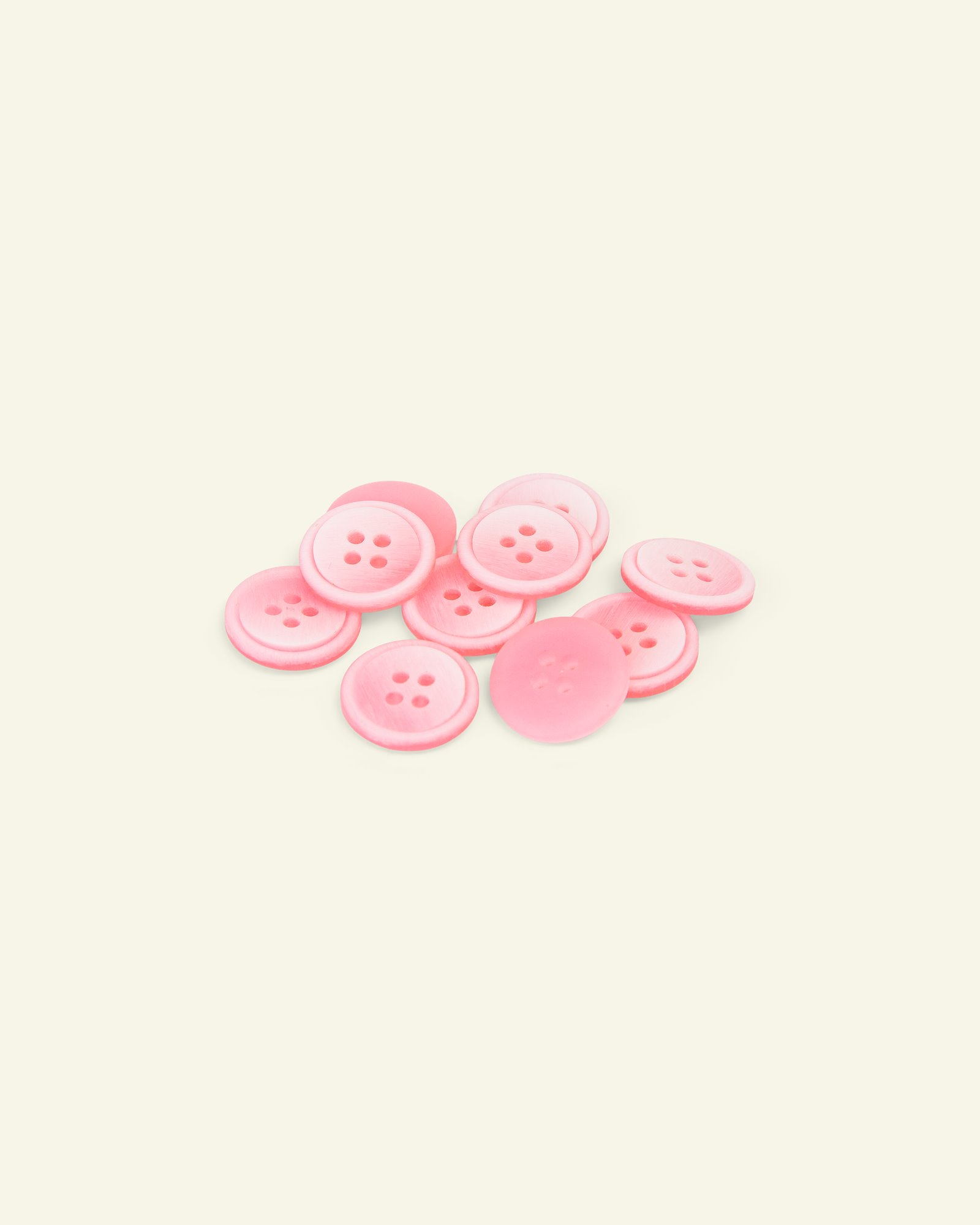 Button 4-holes w/rim 15mm rose 10pcs 33457_pack