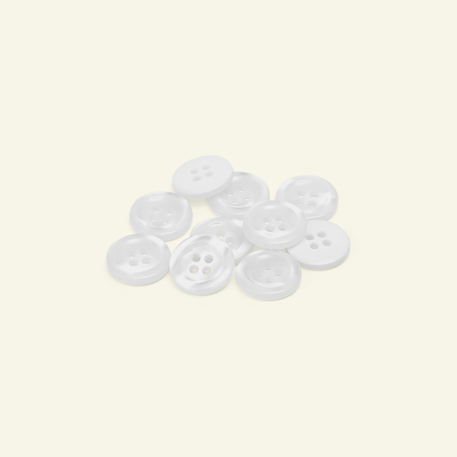 Button 4-holes w/rim 15mm white 10pcs 33029_pack