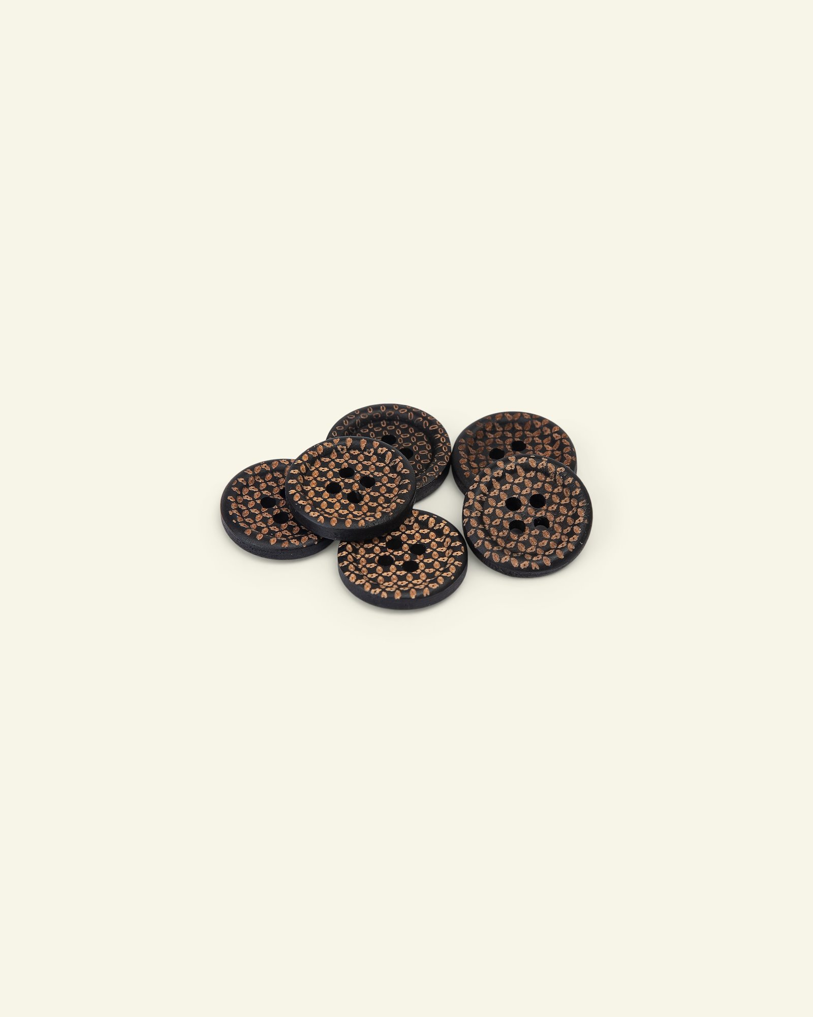Button 4-holes w/rim 18mm black 5pcs 33207_pack