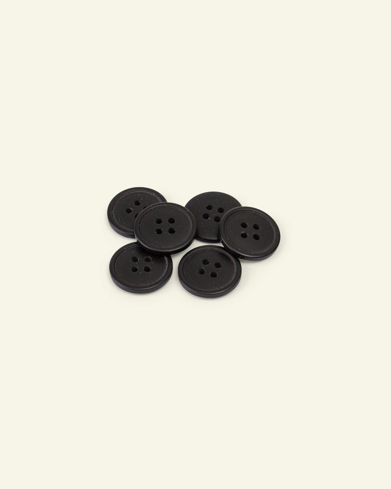 Button 4-holes w/rim 18mm black 6pcs 33450_pack