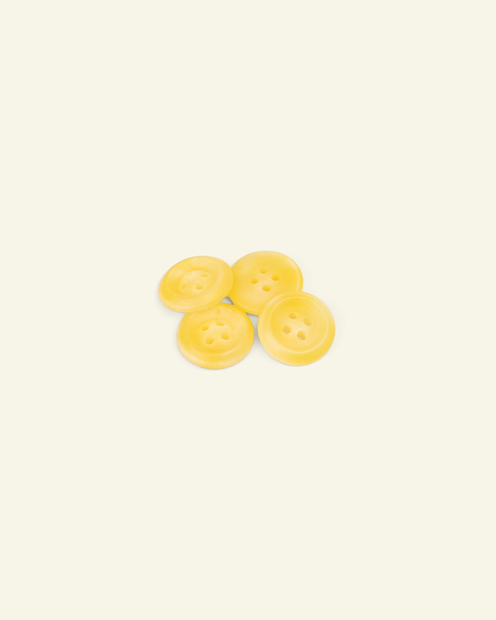 Button 4-holes w/rim 18mm yellow 4pcs 33288_pack