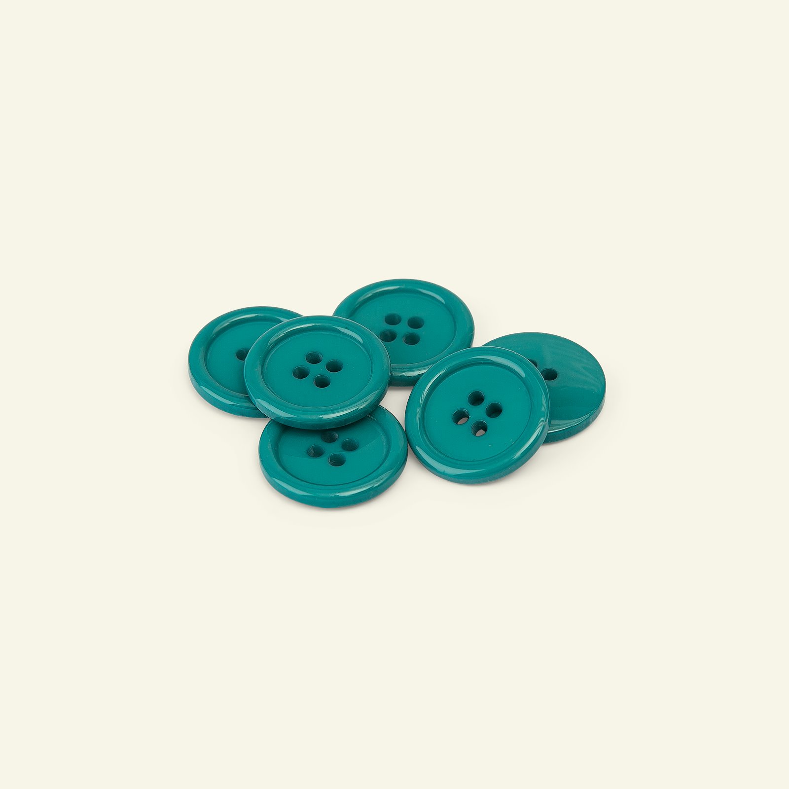 Button 4-holes w/rim 20mm blue 6pcs 33235_pack