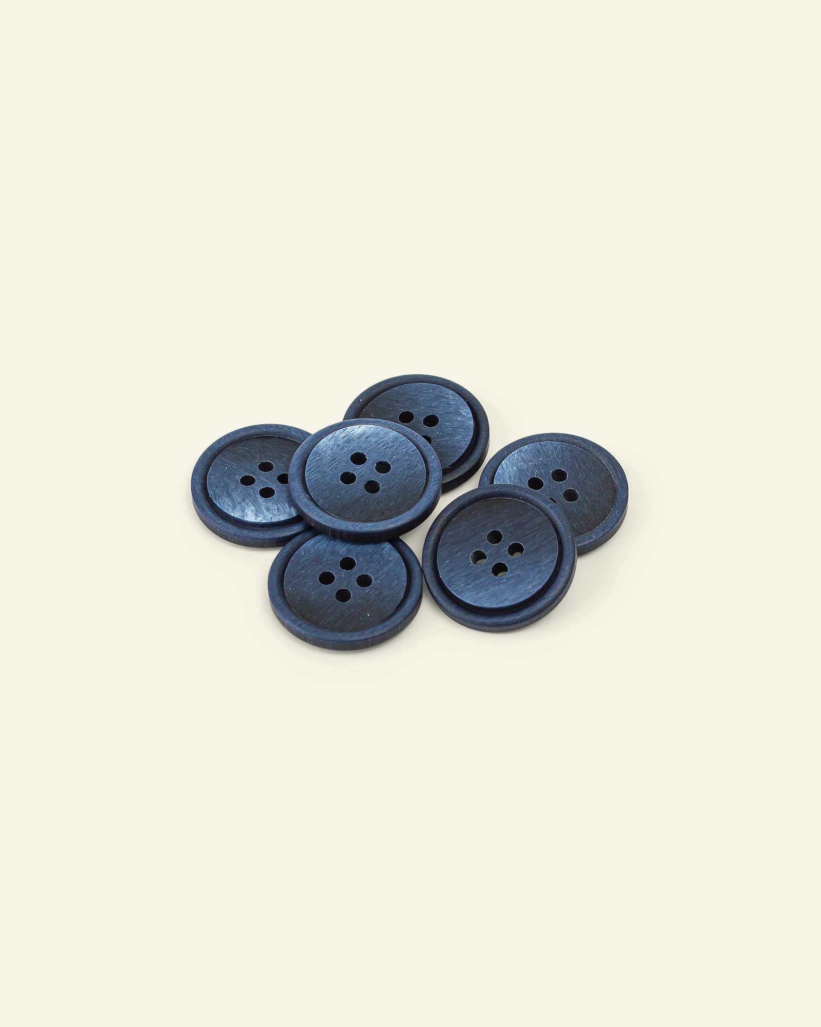 Button 4-holes w/rim 20mm navy 6pcs 33465_pack