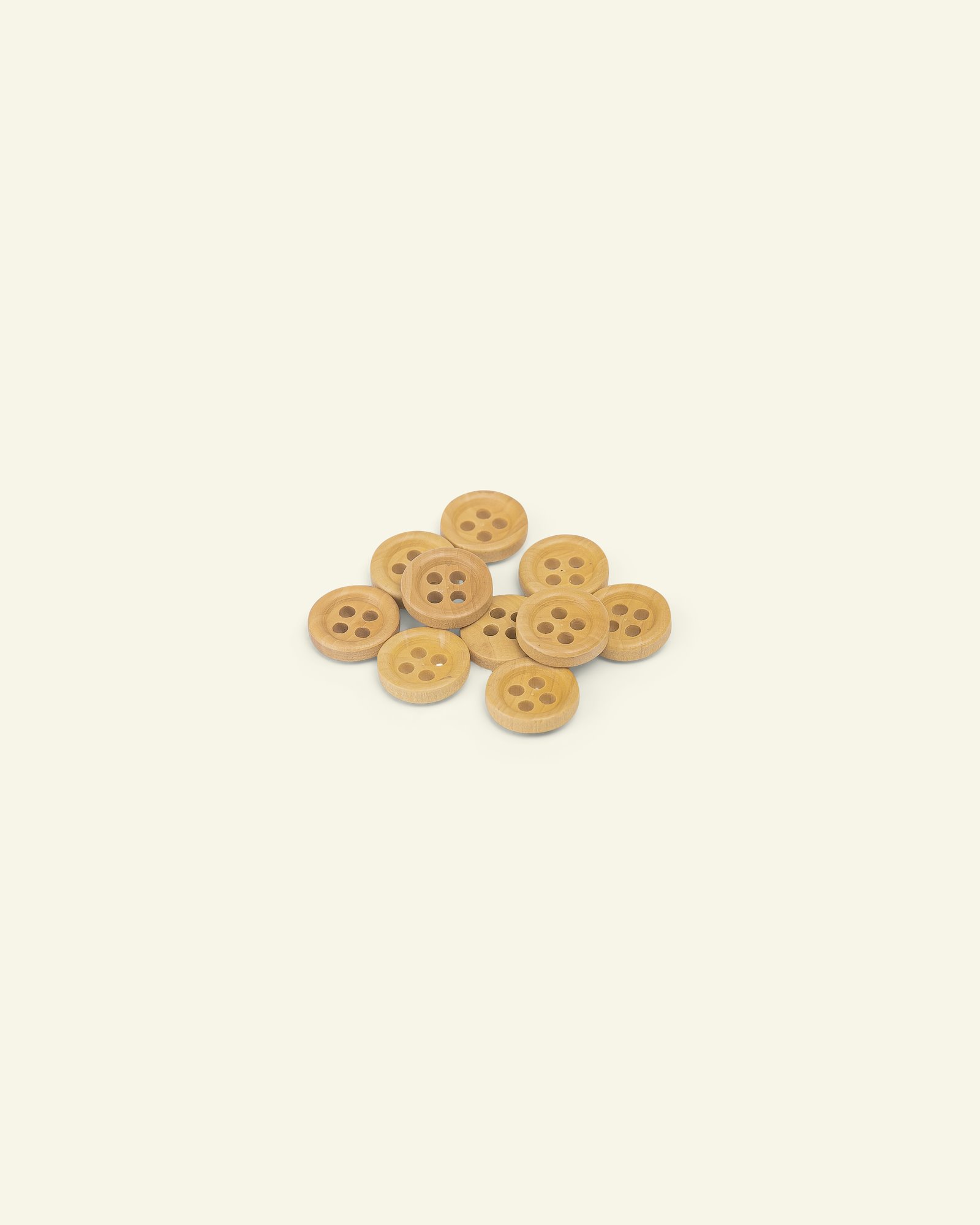 Button 4-holes wood w/rim 10mm 10pcs 33536_pack