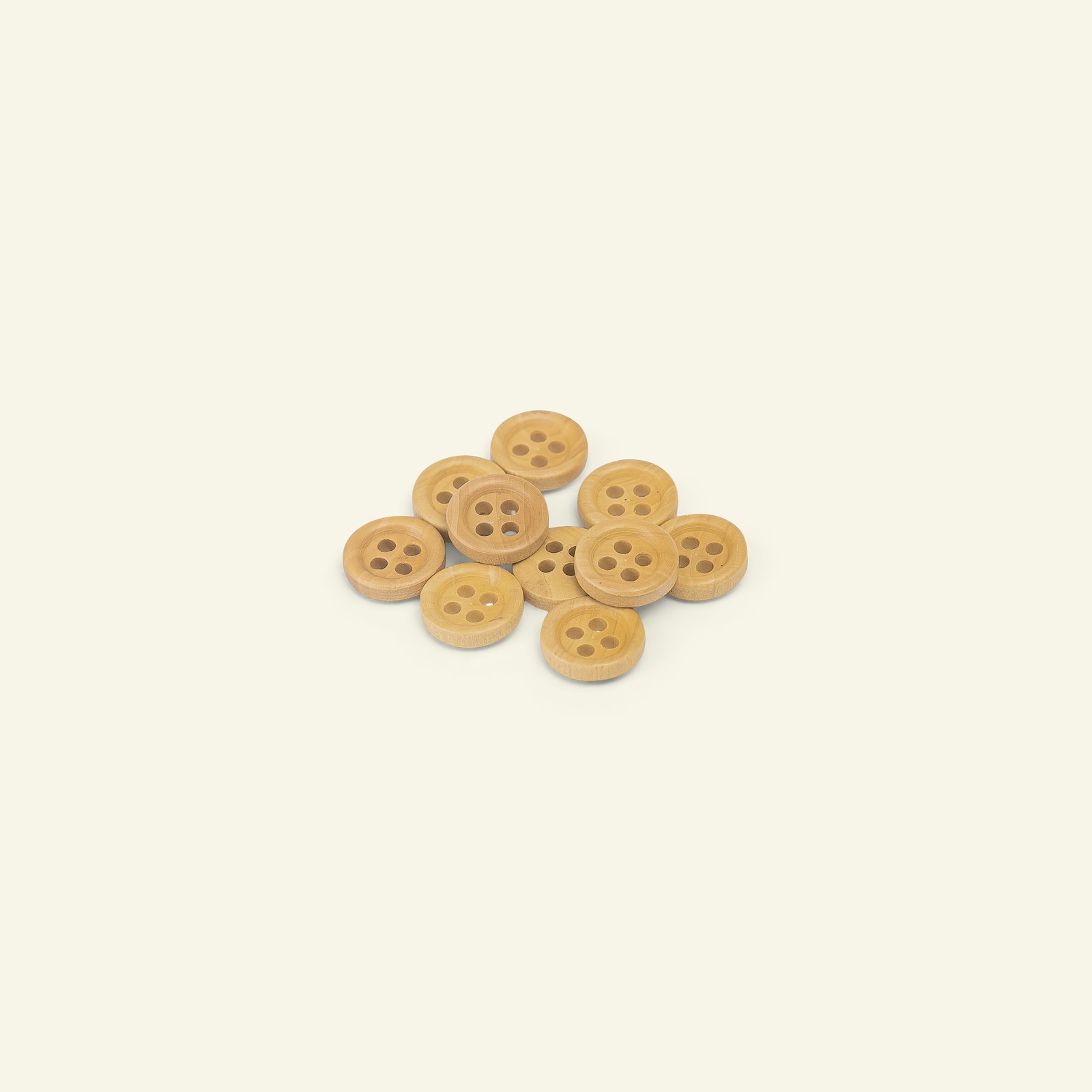 Button 4-holes wood w/rim 10mm 10pcs 33536_pack