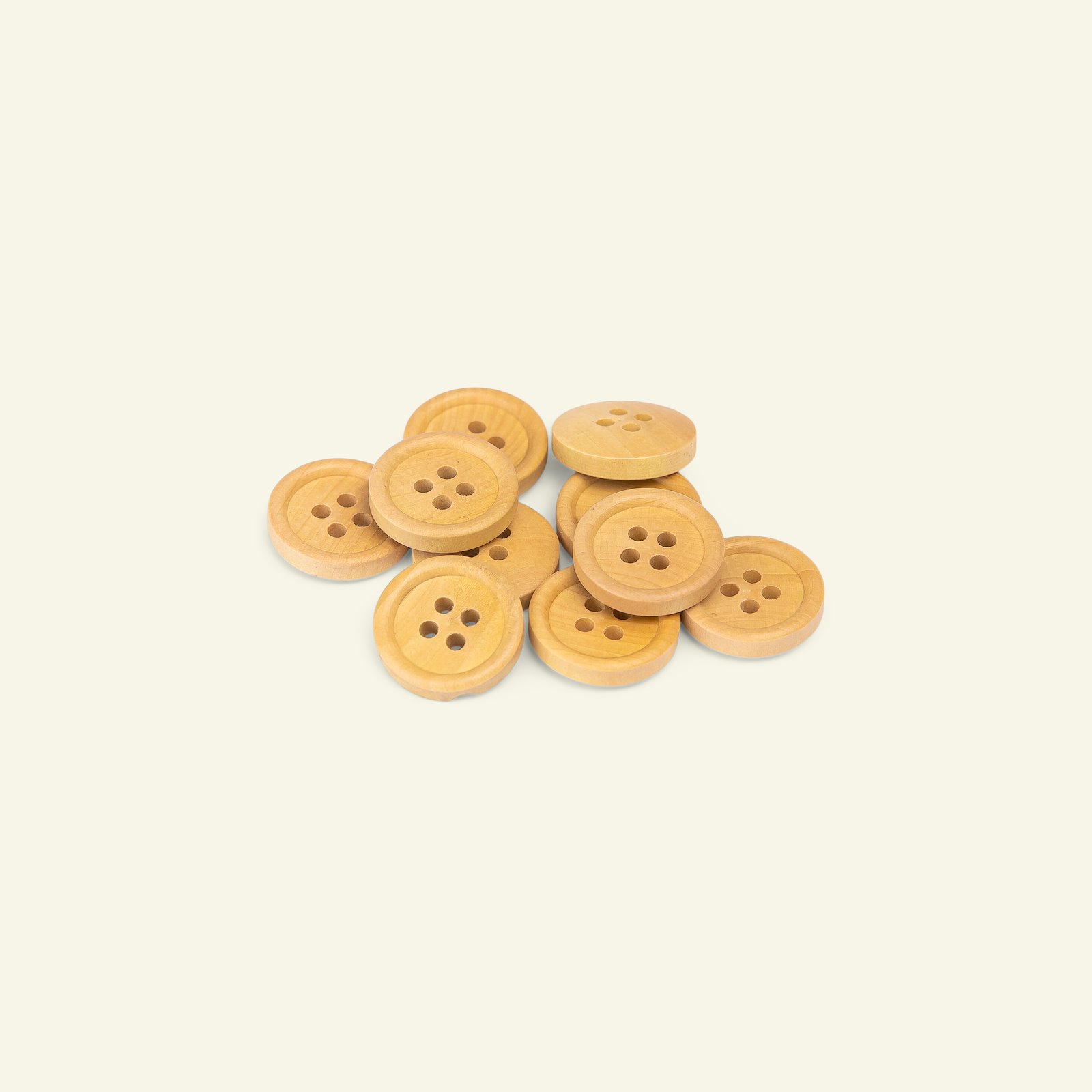Button 4-holes wood w/rim 15mm 10pcs 33504_pack