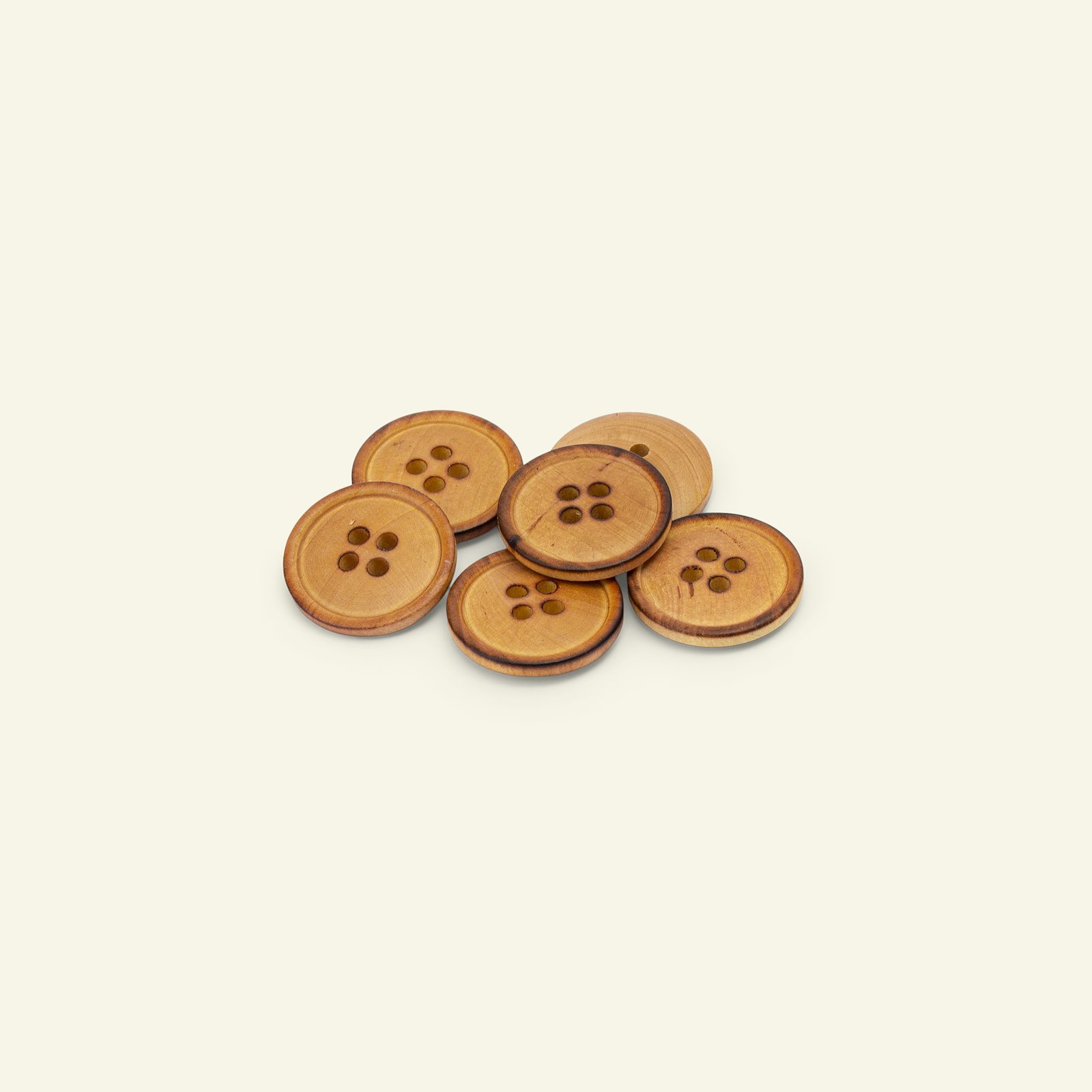 Button 4-holes wood w/rim 18mm 6pcs 33542_pack