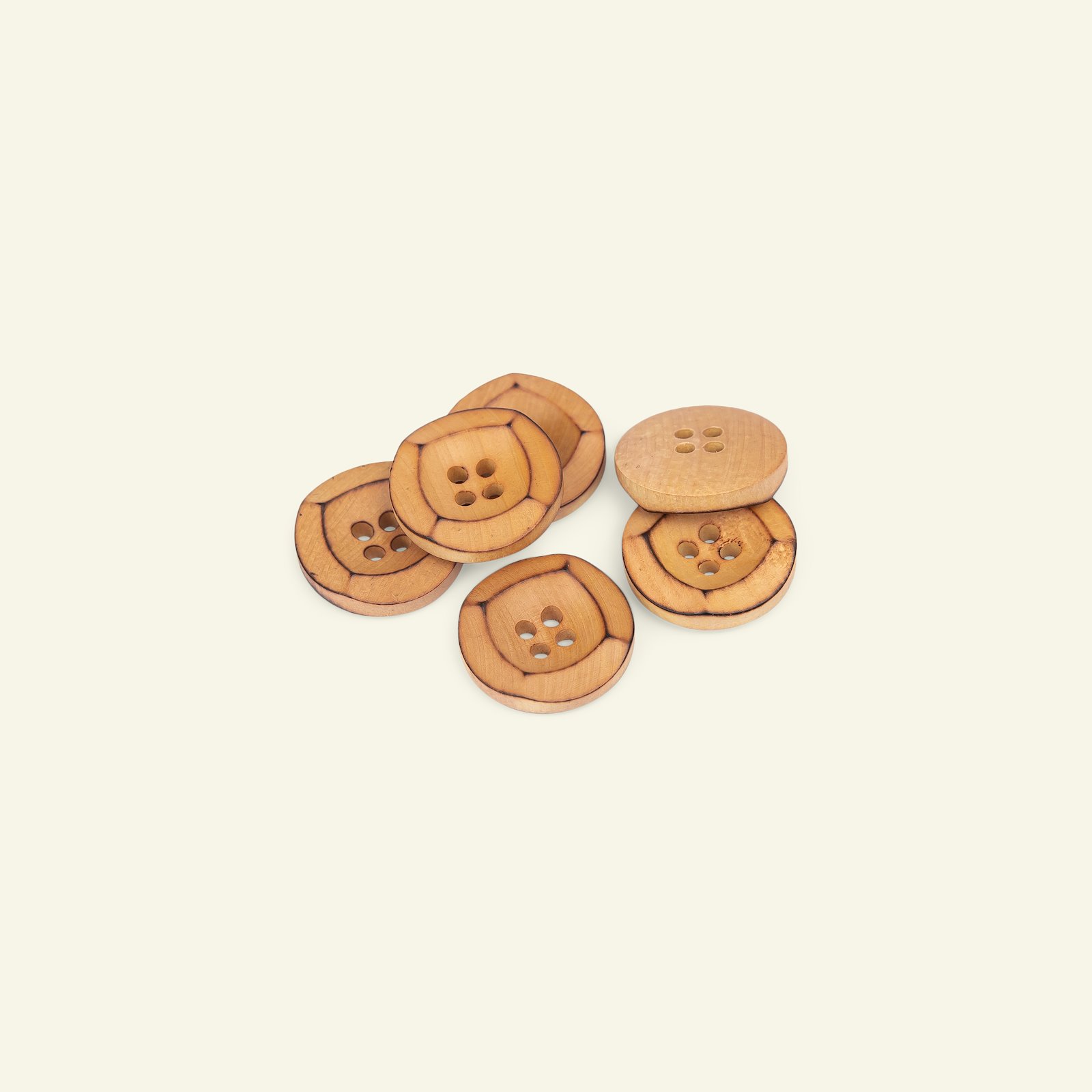 Button 4-holes wood w/rim 18mm 6pcs 33556_pack