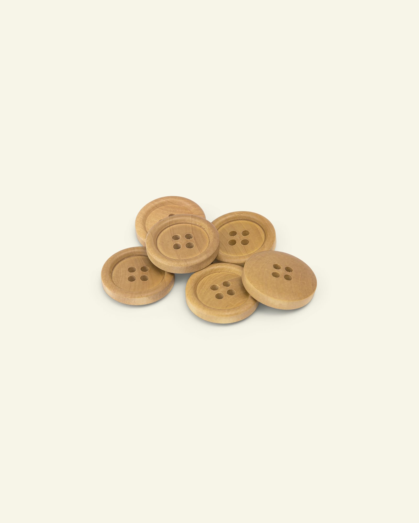Button 4-holes wood w/rim 20mm 6pcs 33503_pack