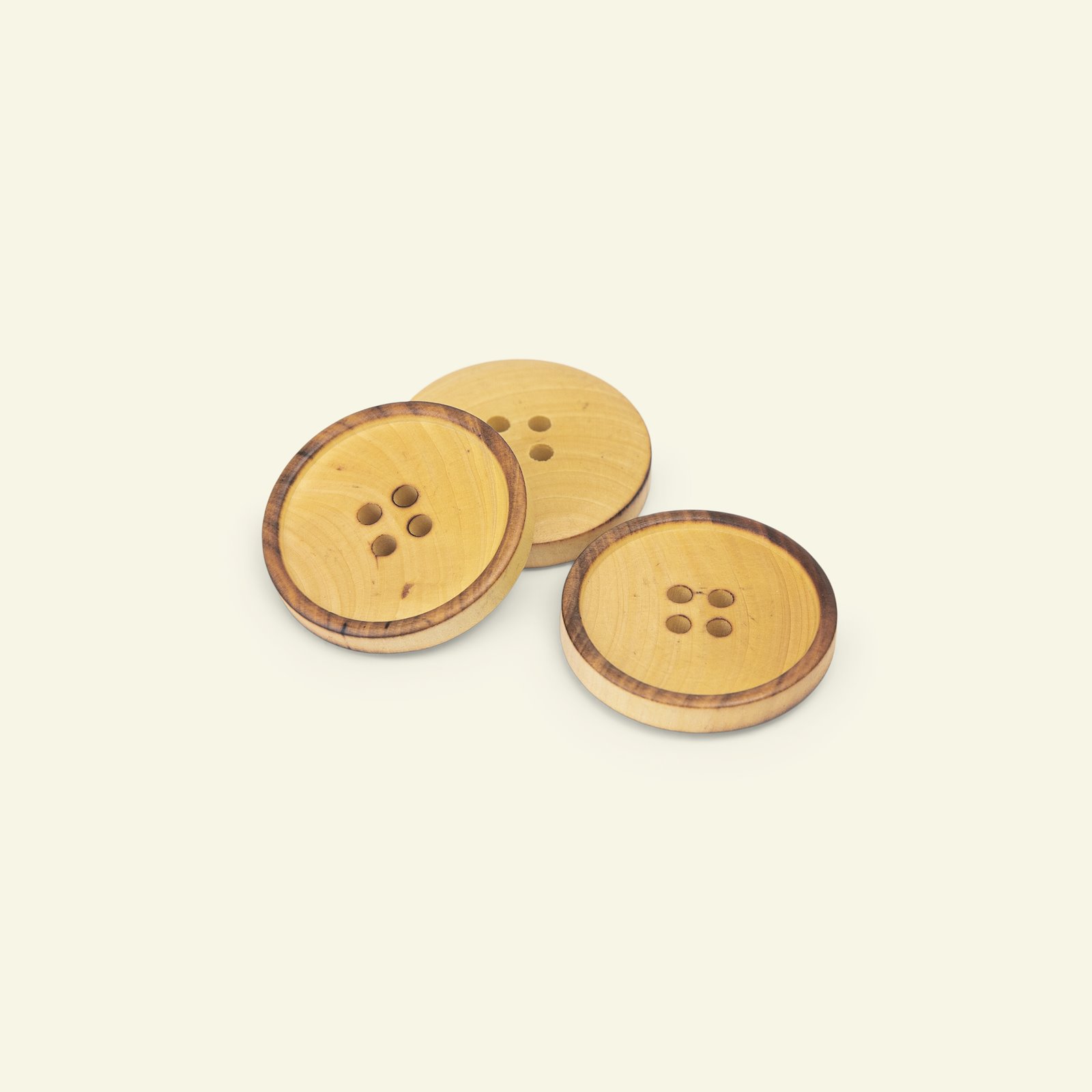 Button 4-holes wood w/rim 28mm 3pcs 33543_pack