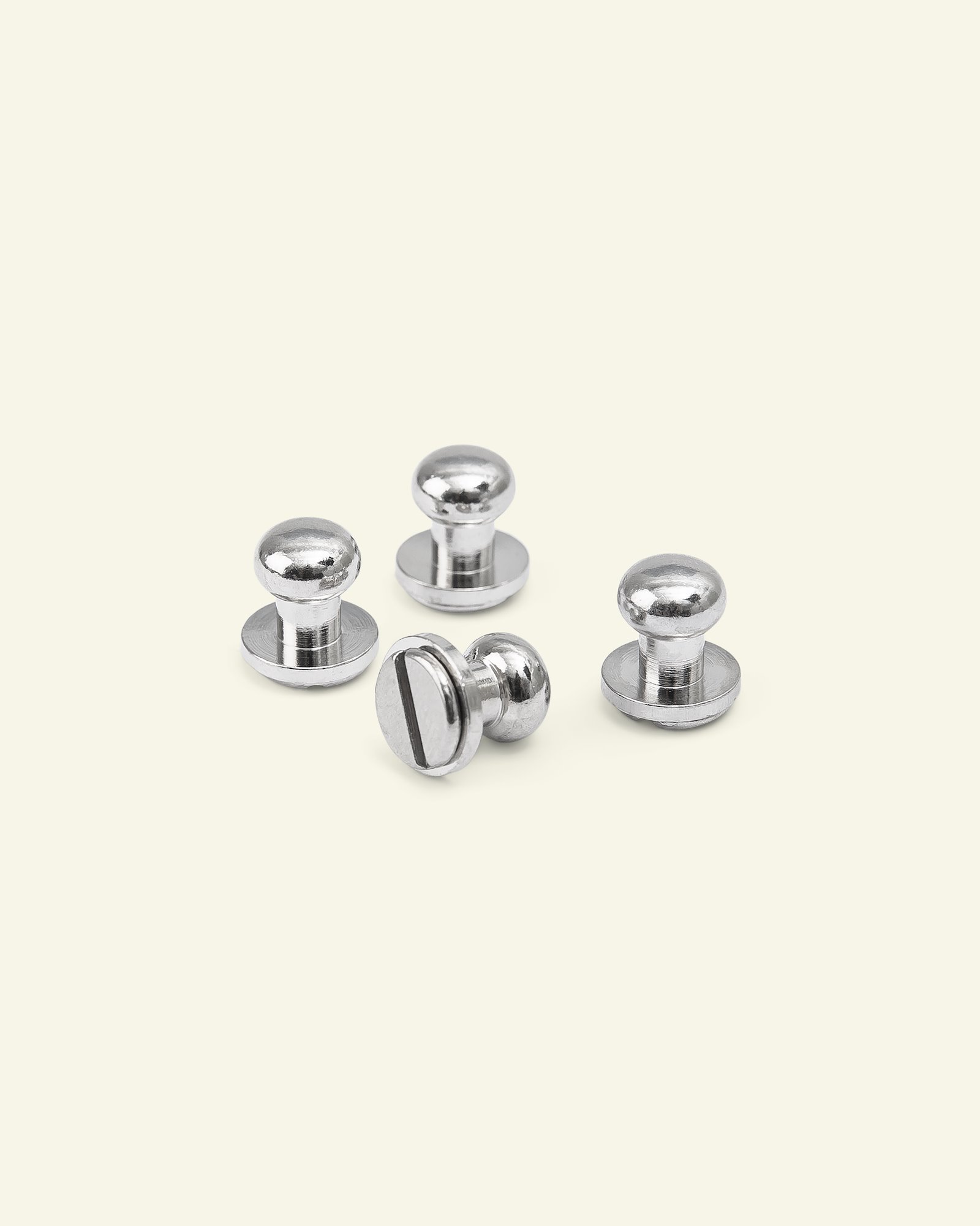 Button round head stud 11mm silver 4pcs 44251_pack