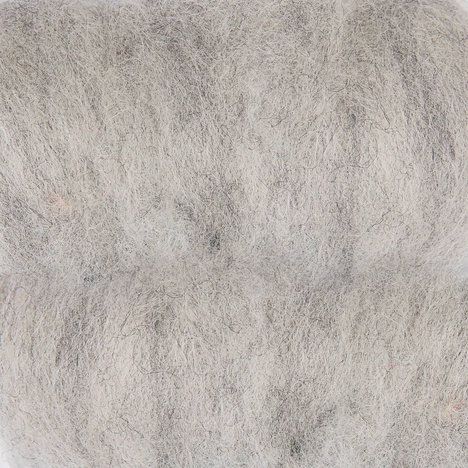 Carded wool grey 50g 90048042_pack