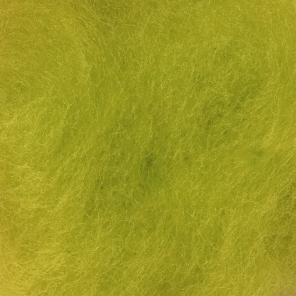 Carded wool lime 50g 90048026_pack