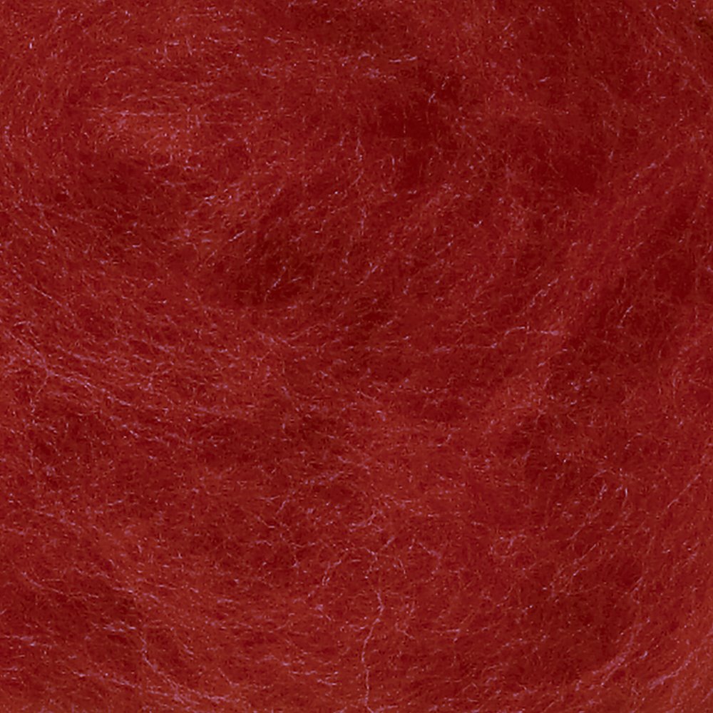 Carded wool red 50g 90048008_pack