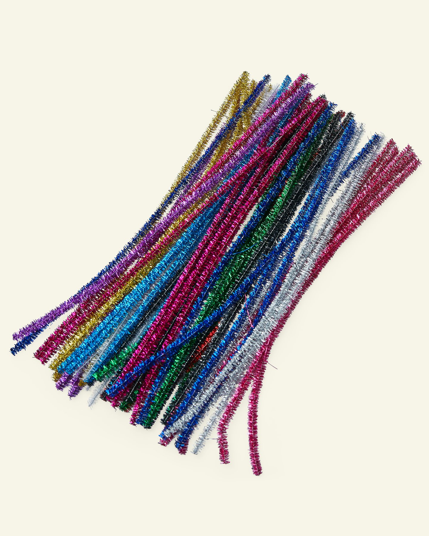 Chenille pipe cleaners glitter 60pcs 39203_pack