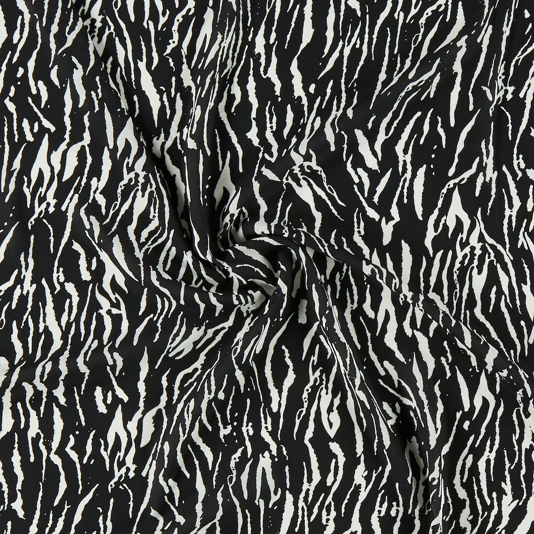 Billede af Chiffon m sort/hvid zebra print