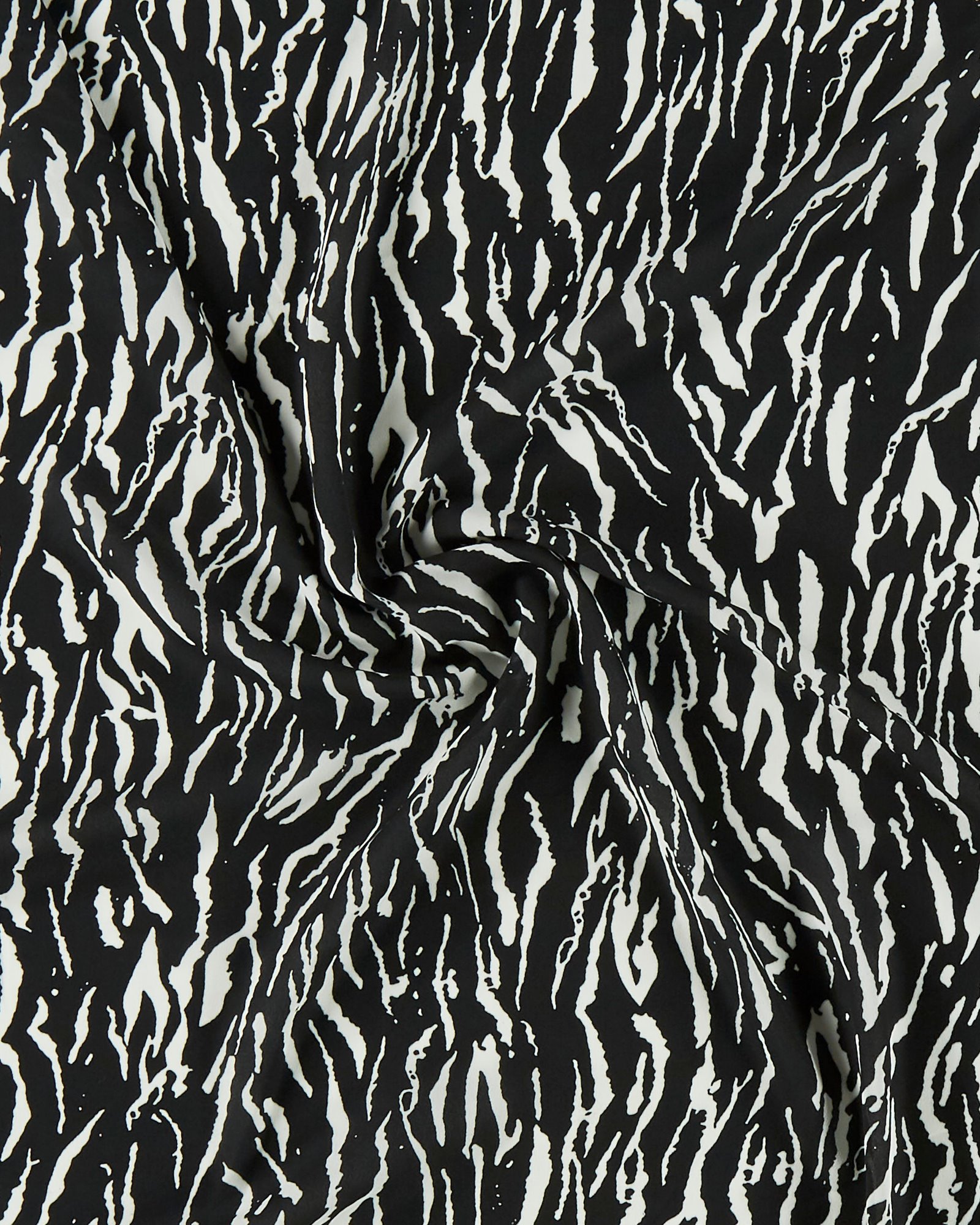 Chiffon m sort/hvid zebra print 631304_pack