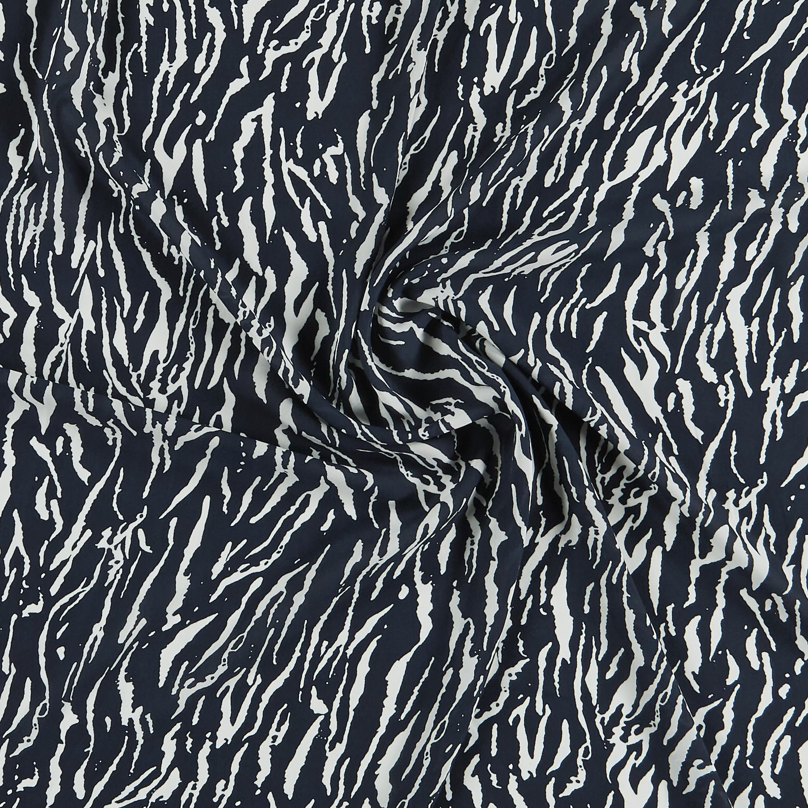 Chiffon w dark blue/white zebra print 631302_pack