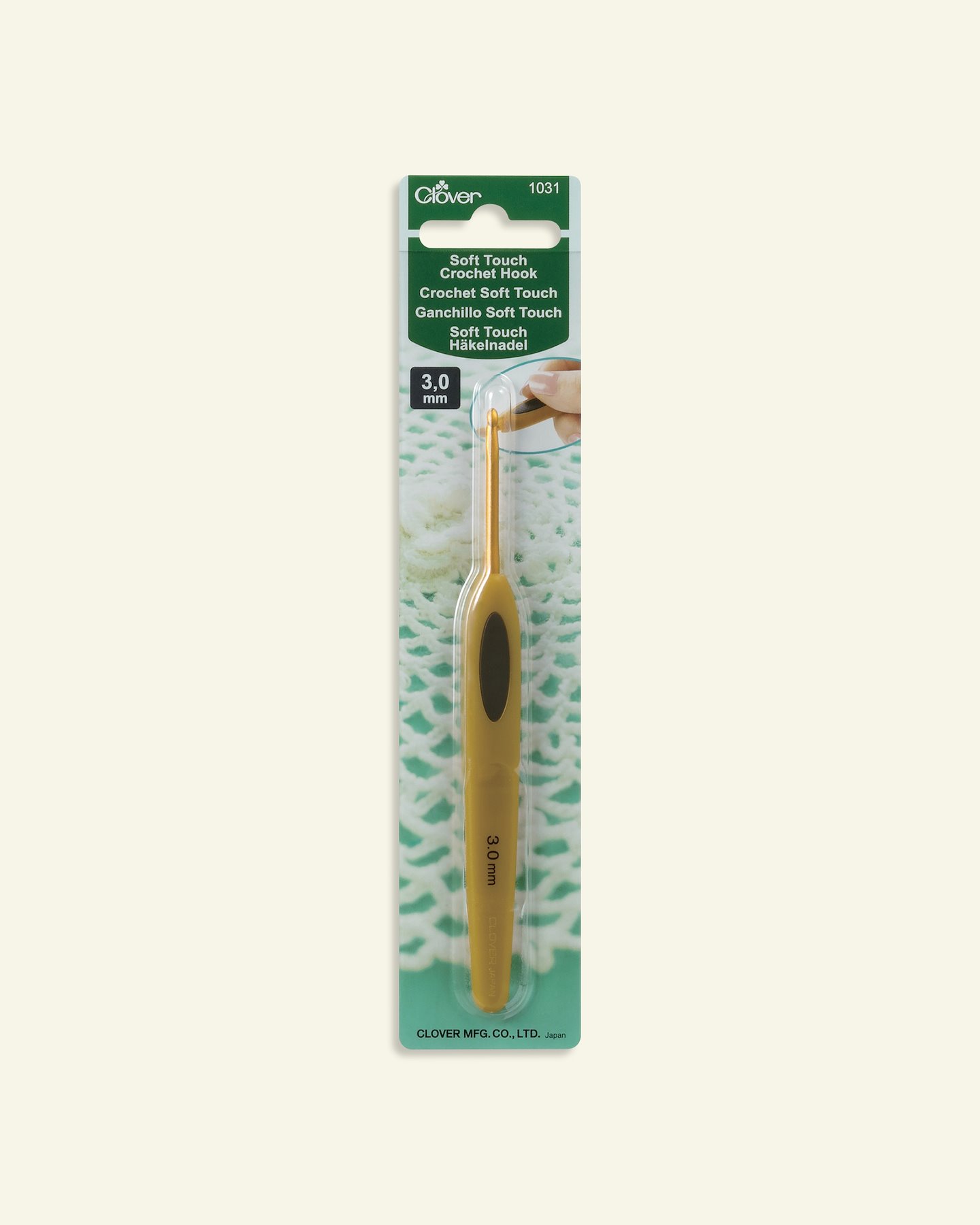 Clover soft touch virknål 13cm 3,0 mm 83352_pack