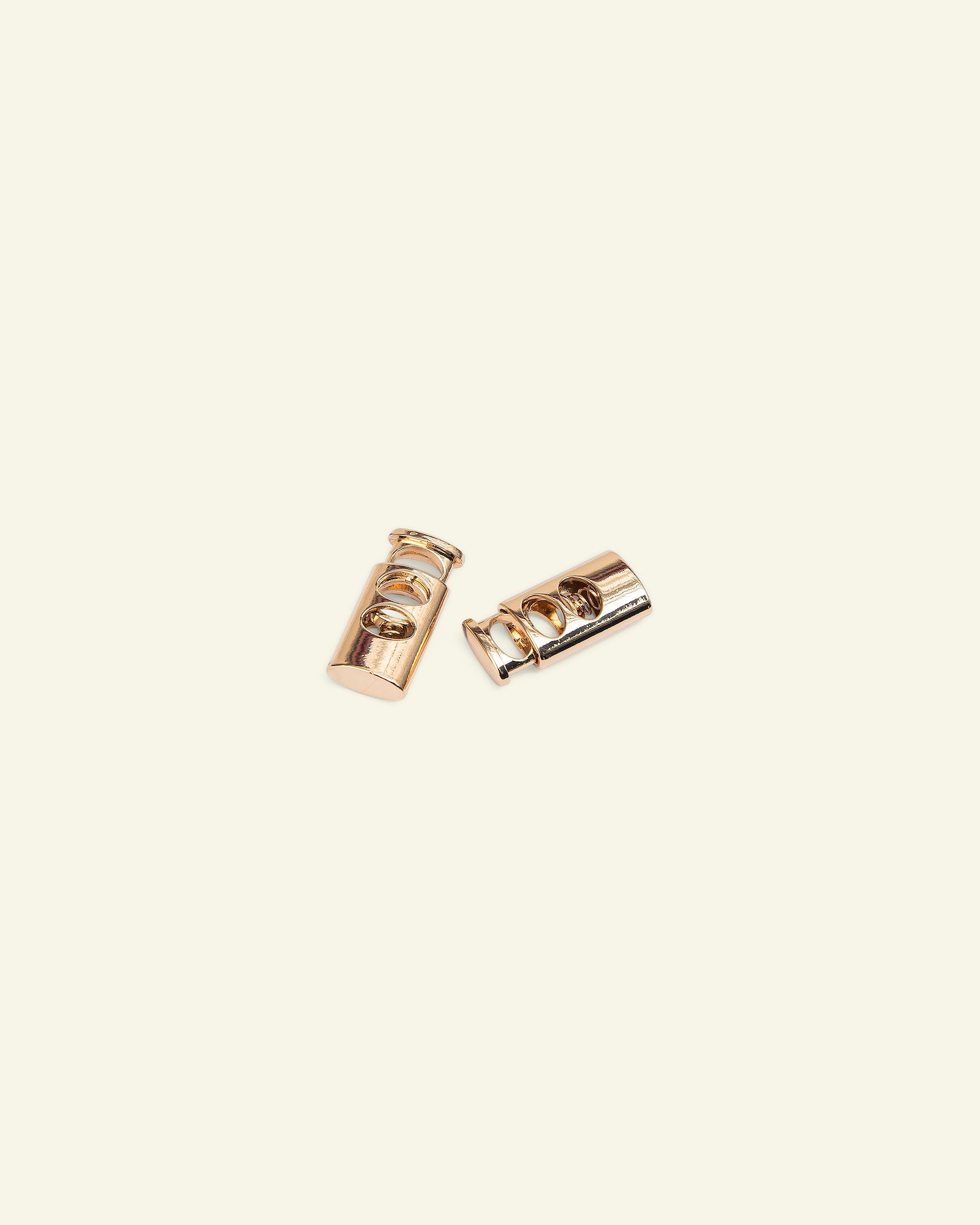 Cord lock double 28x13mm gold col. 2pcs 43731_pack