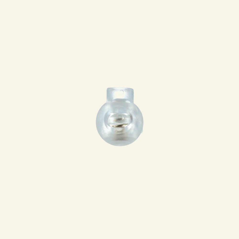 Cord lock round clear plastic 2pcs 43600_pack